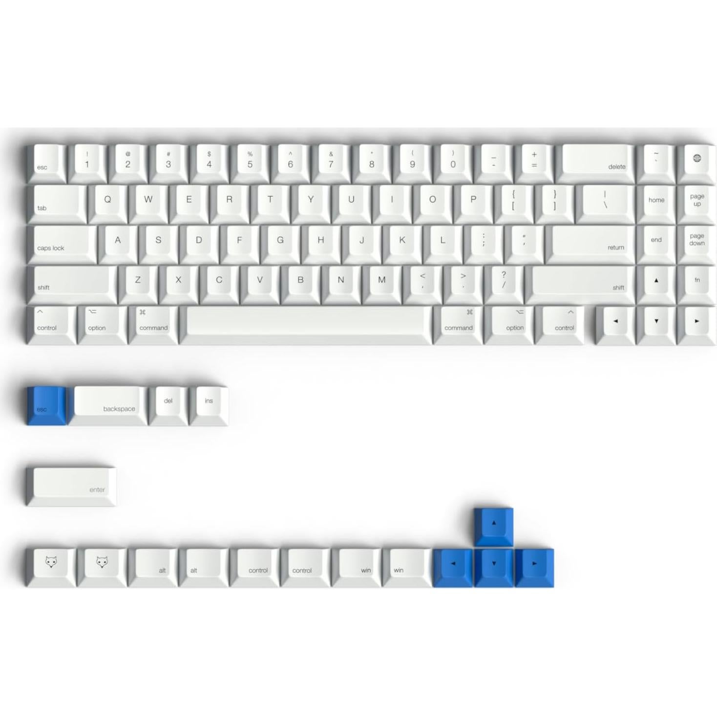 Teclado Mecánico Apos WhiteFox Eclipse Inalámbrico Bluetooth
