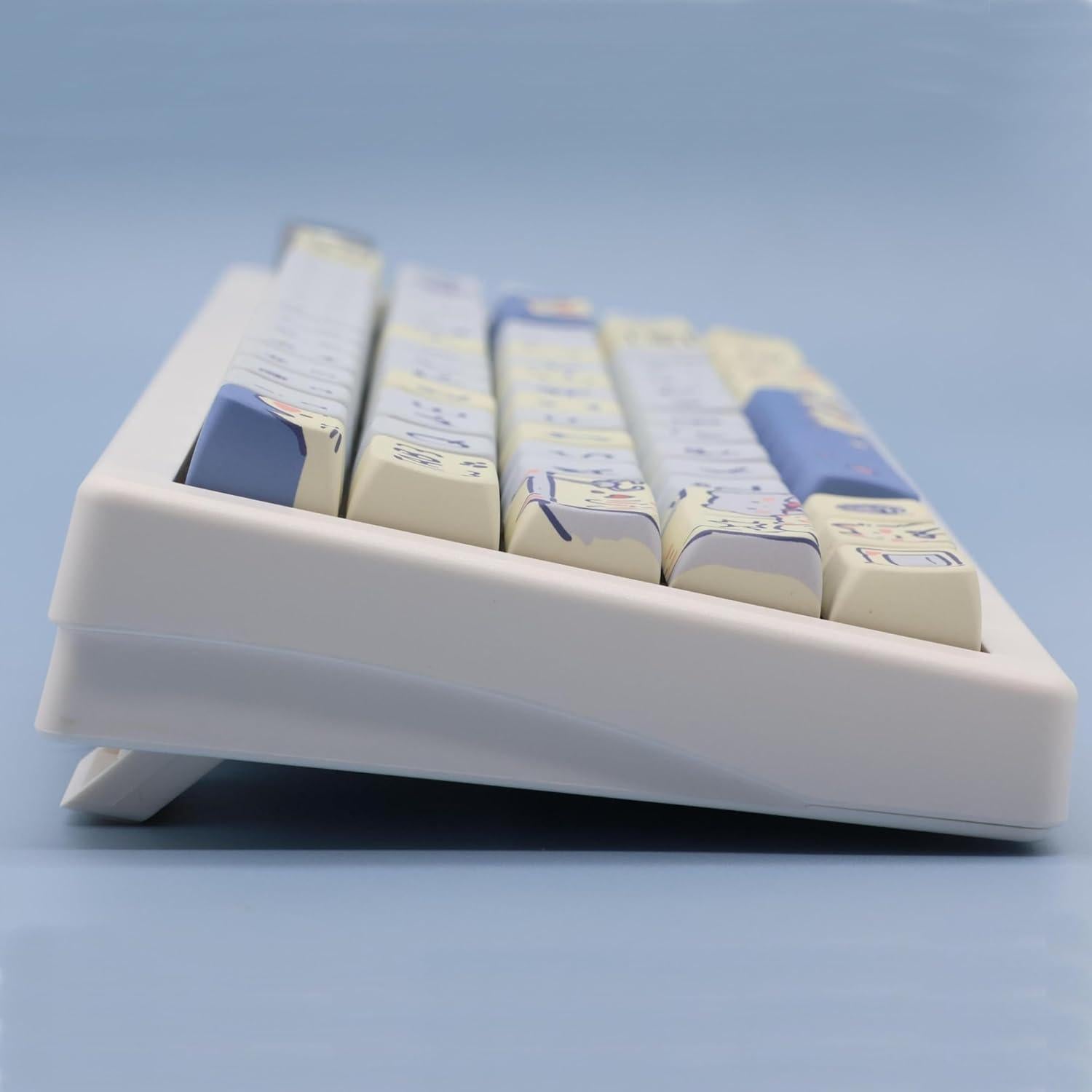 Juego de Teclas Mecánicas Personalizadas PBT MDA Gato Azul - 148 Teclas