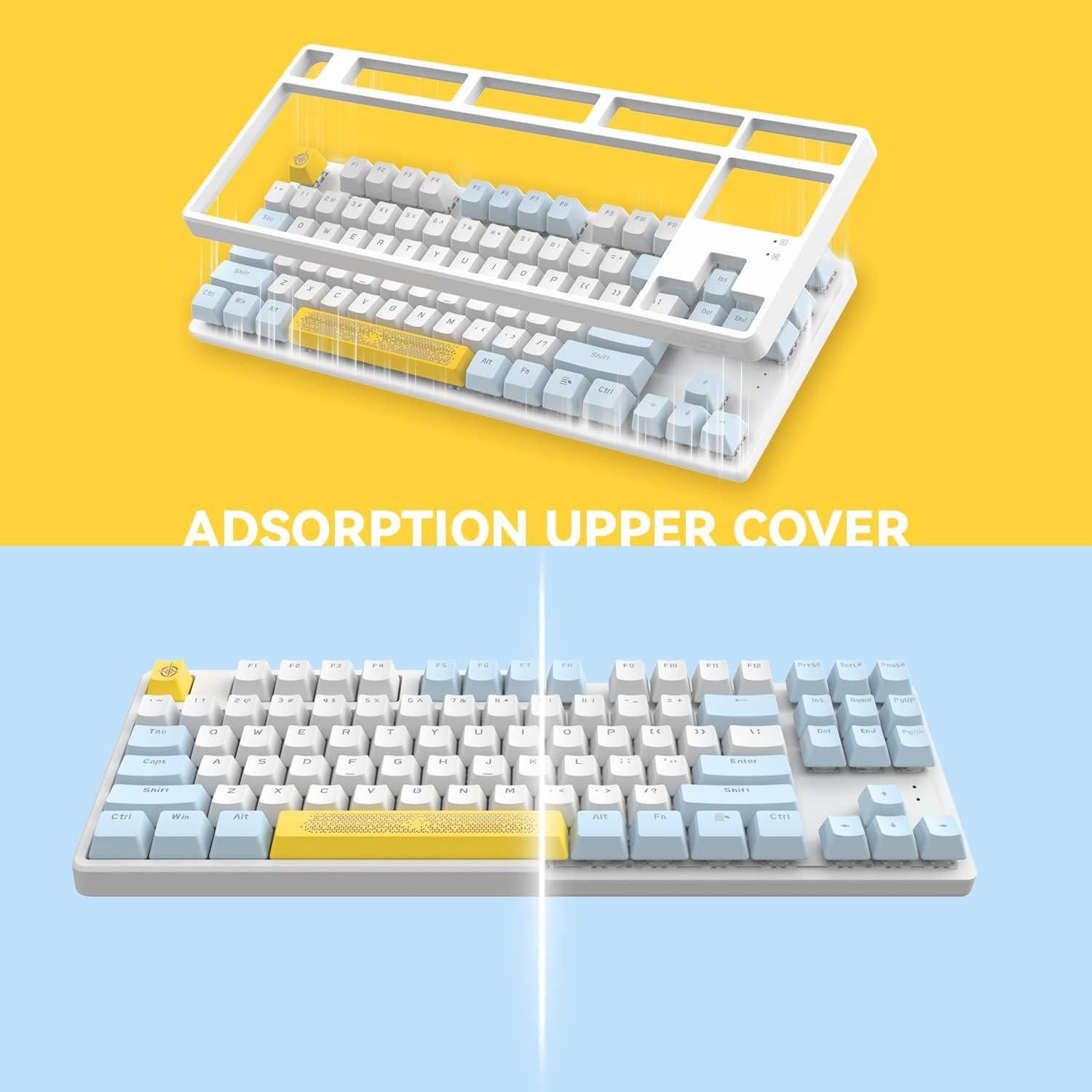 Teclado Mecánico Gaming MAGIC-REFINER AK873 TKL 75% LED RGB