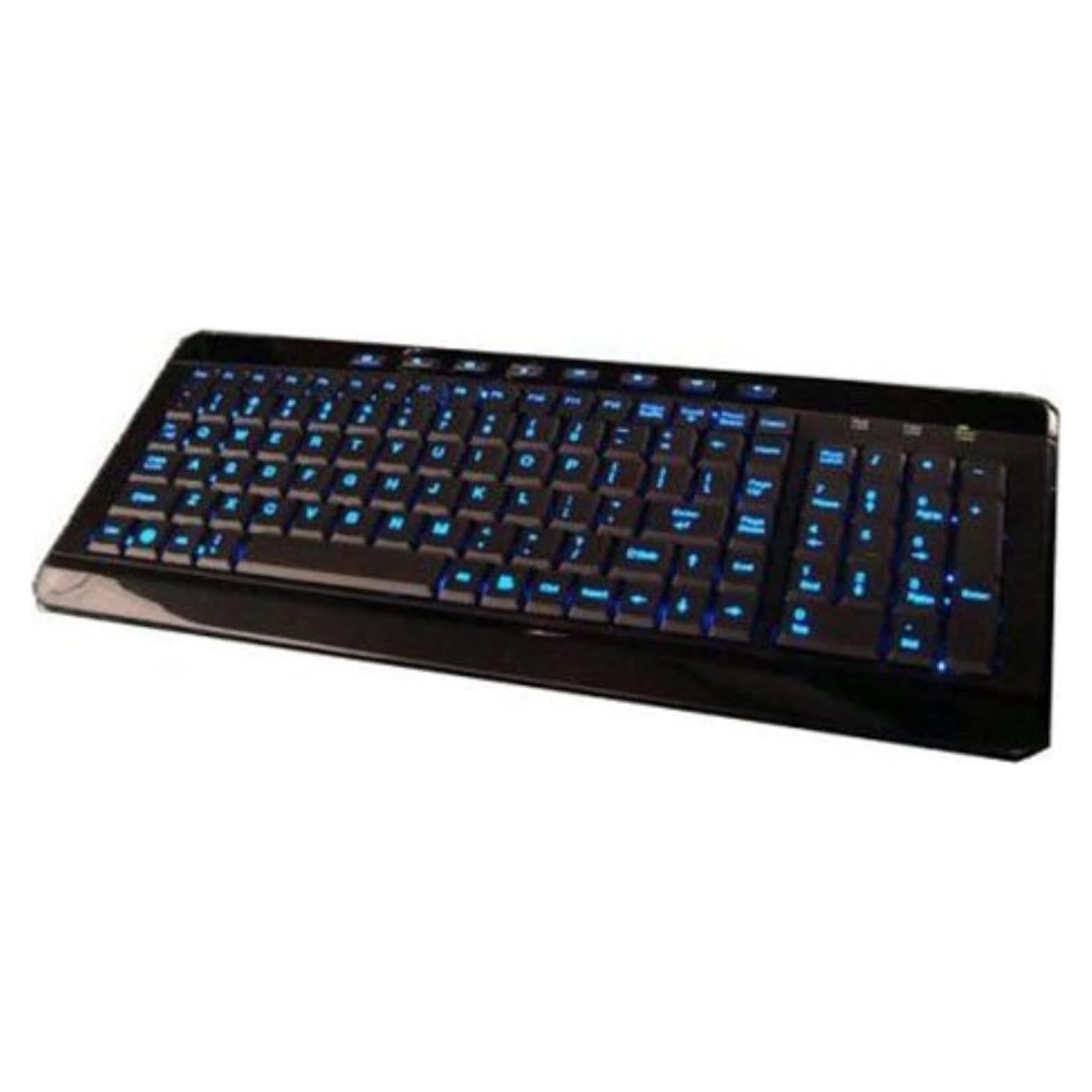Teclado Multimedia Retroiluminado USB iMBAPrice Negro Piano