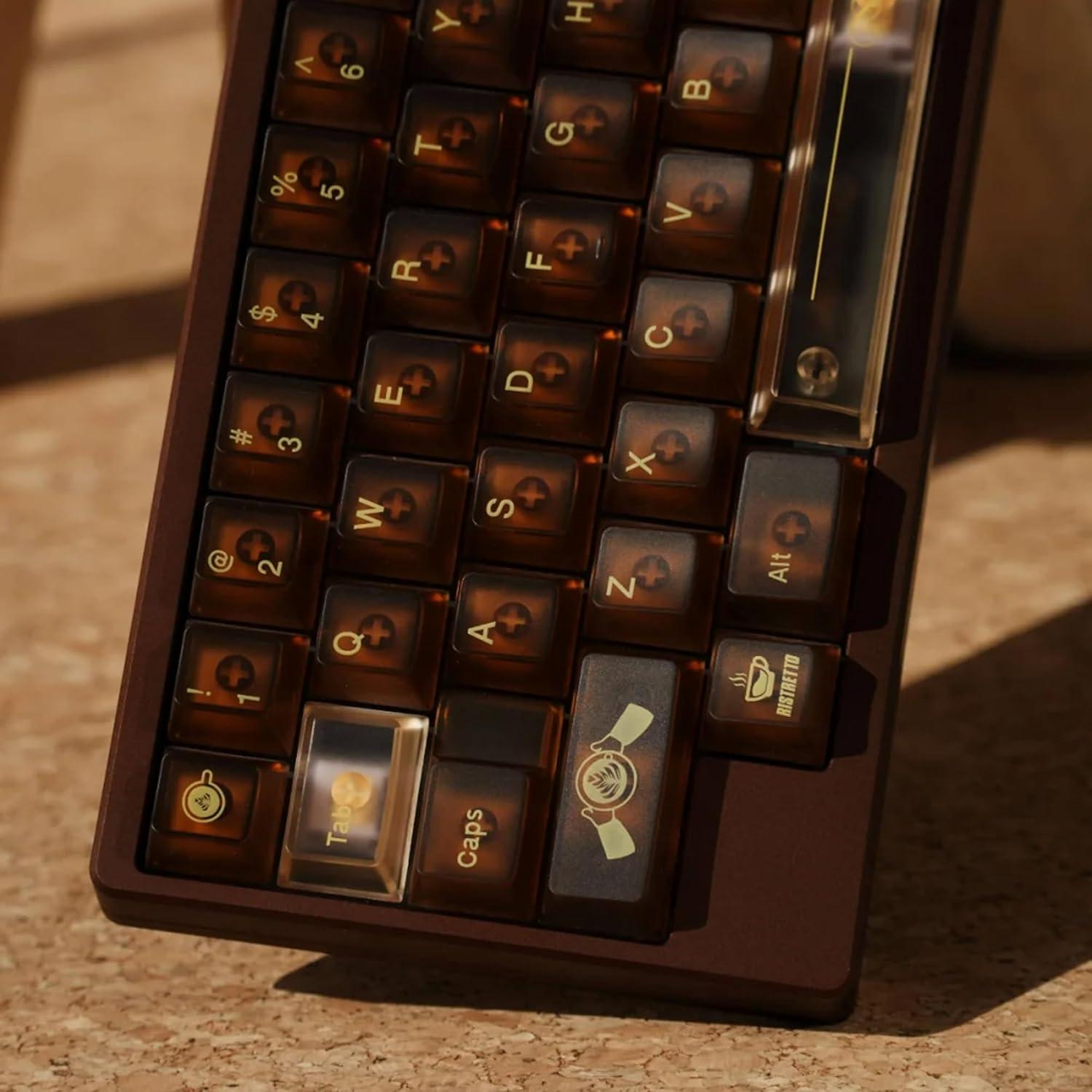 Juego de 153 Capsulas Transparentes Mintcaps para Teclado Mecánico Cherry