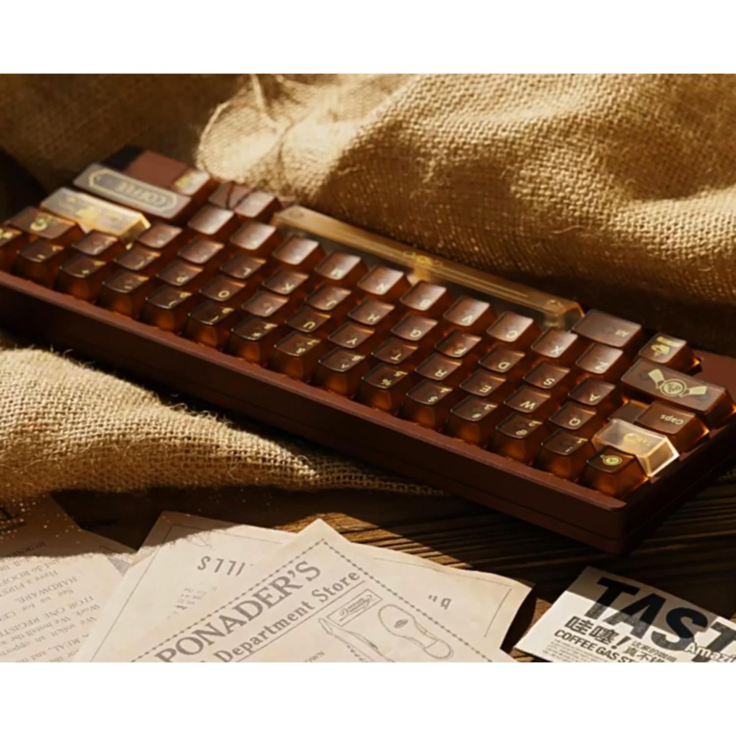 Juego de 153 Capsulas Transparentes Mintcaps para Teclado Mecánico Cherry