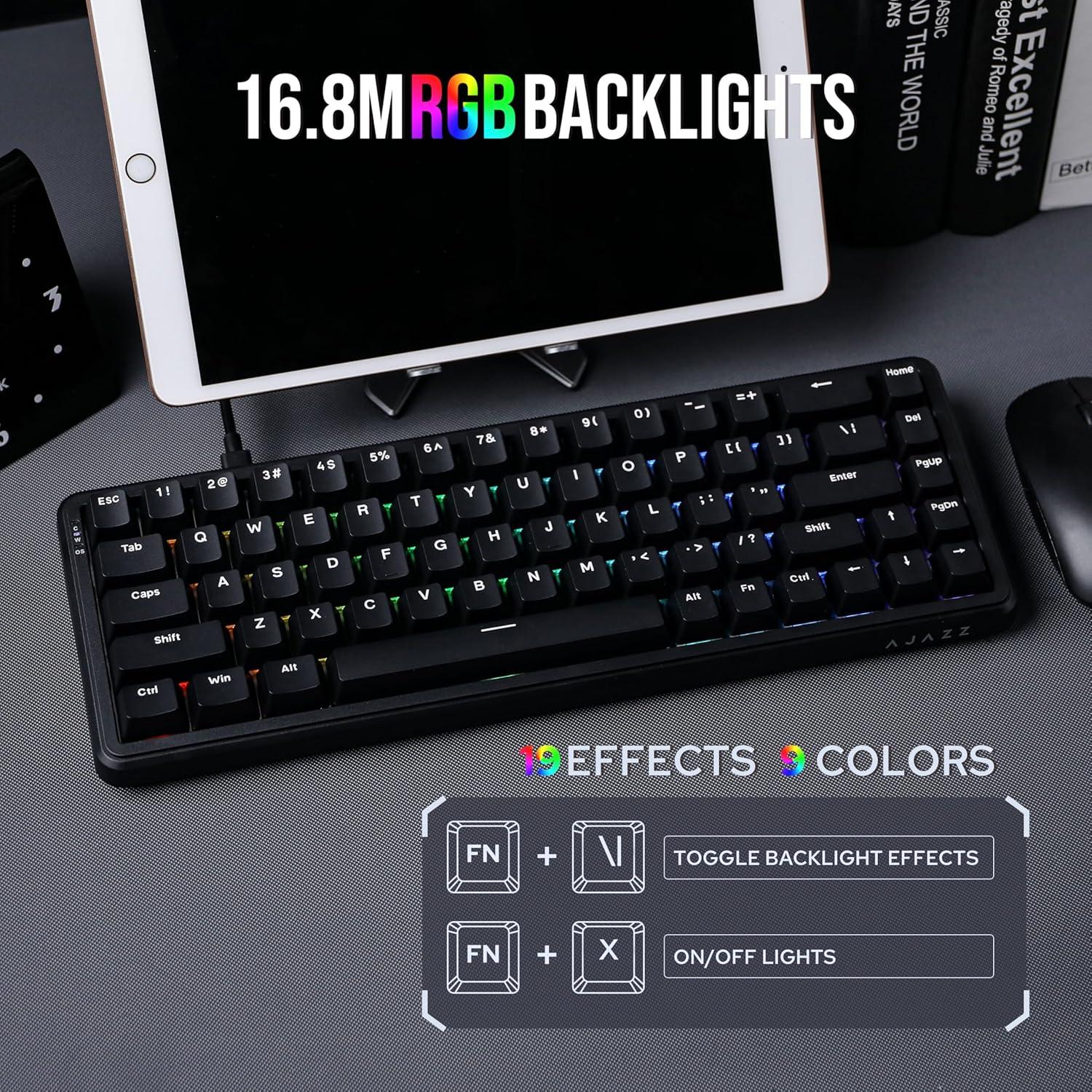 Teclado Gaming Mecánico AJAZZ AK680 MAX RGB 8K Negro