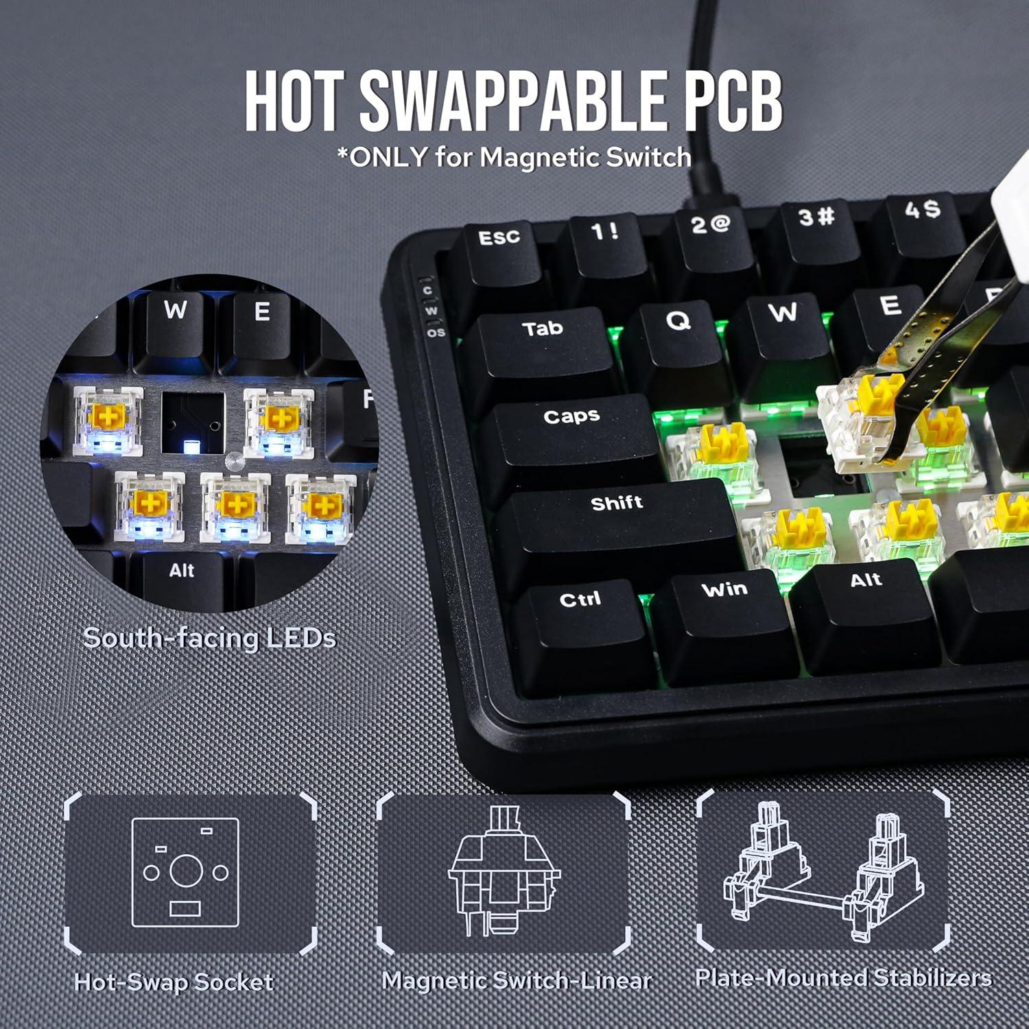 Teclado Gaming Mecánico AJAZZ AK680 MAX RGB 8K Negro