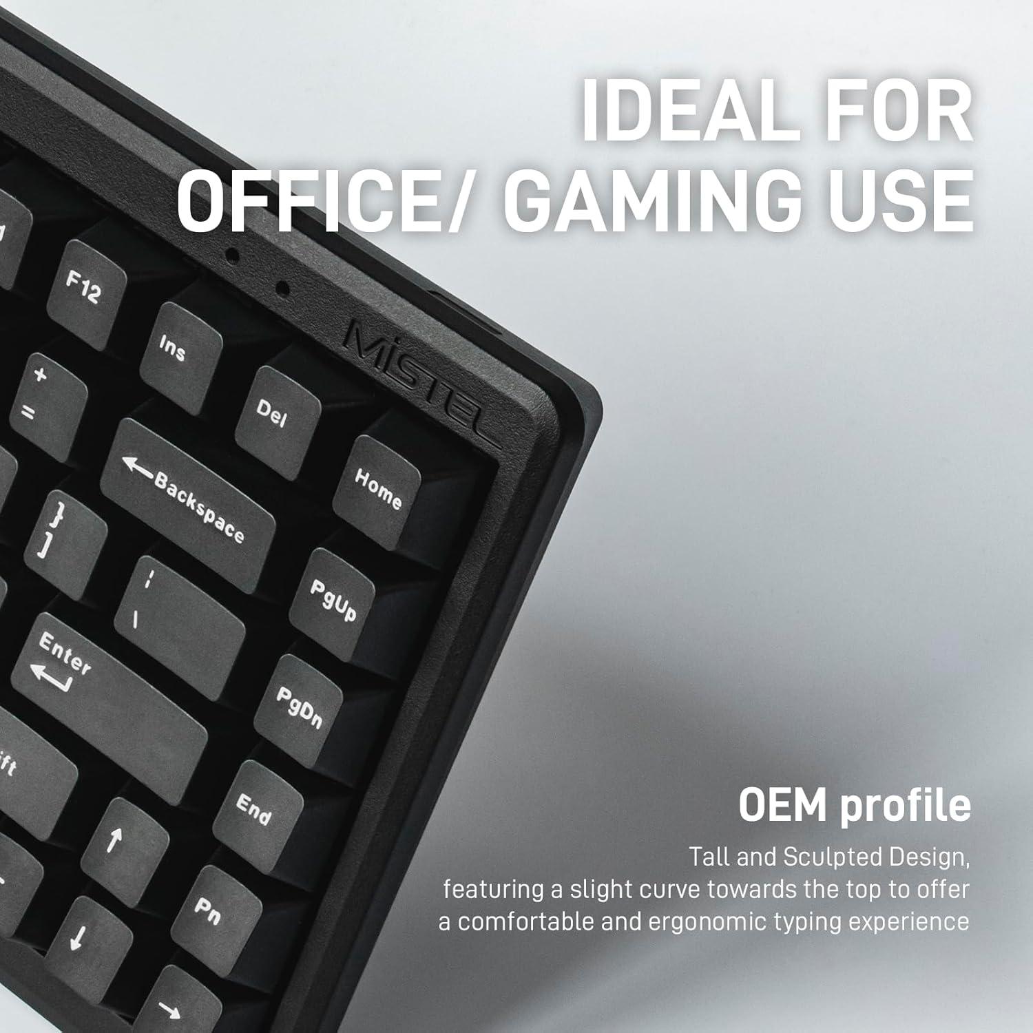 Teclado Mecánico Ergonómico Mistel MD770 TKL Cherry MX PBT