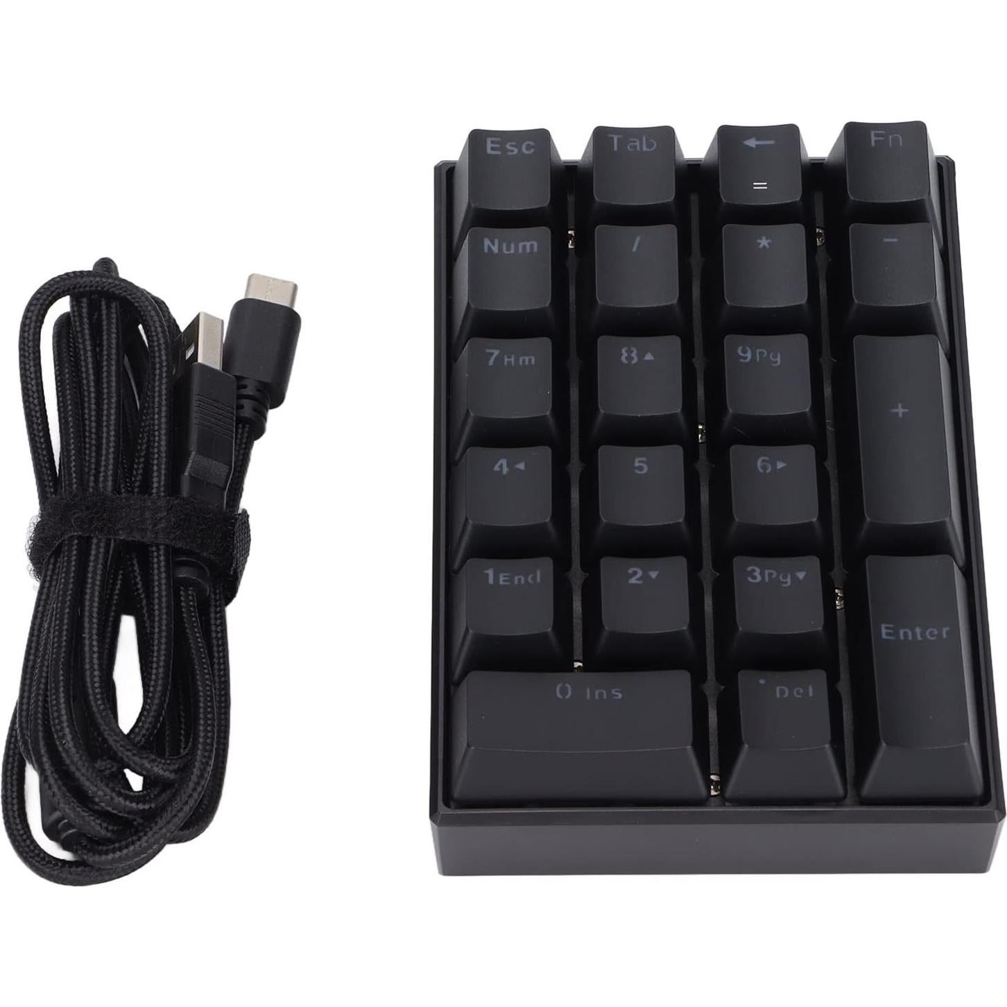 Teclado Numérico Mecánico USB Pomya 21 Teclas Retroiluminado