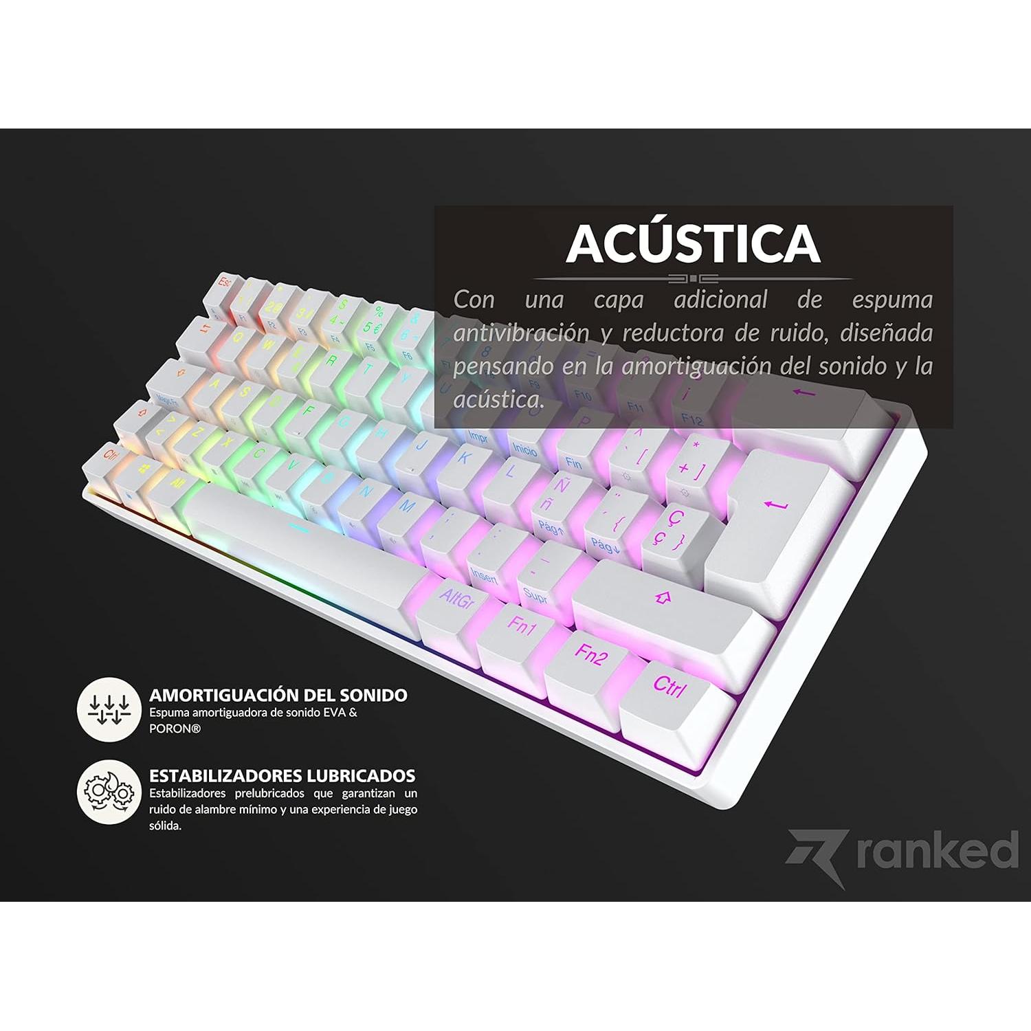 Teclado Mecánico Ranked S60 Supernova 60% RGB Hot Swappable