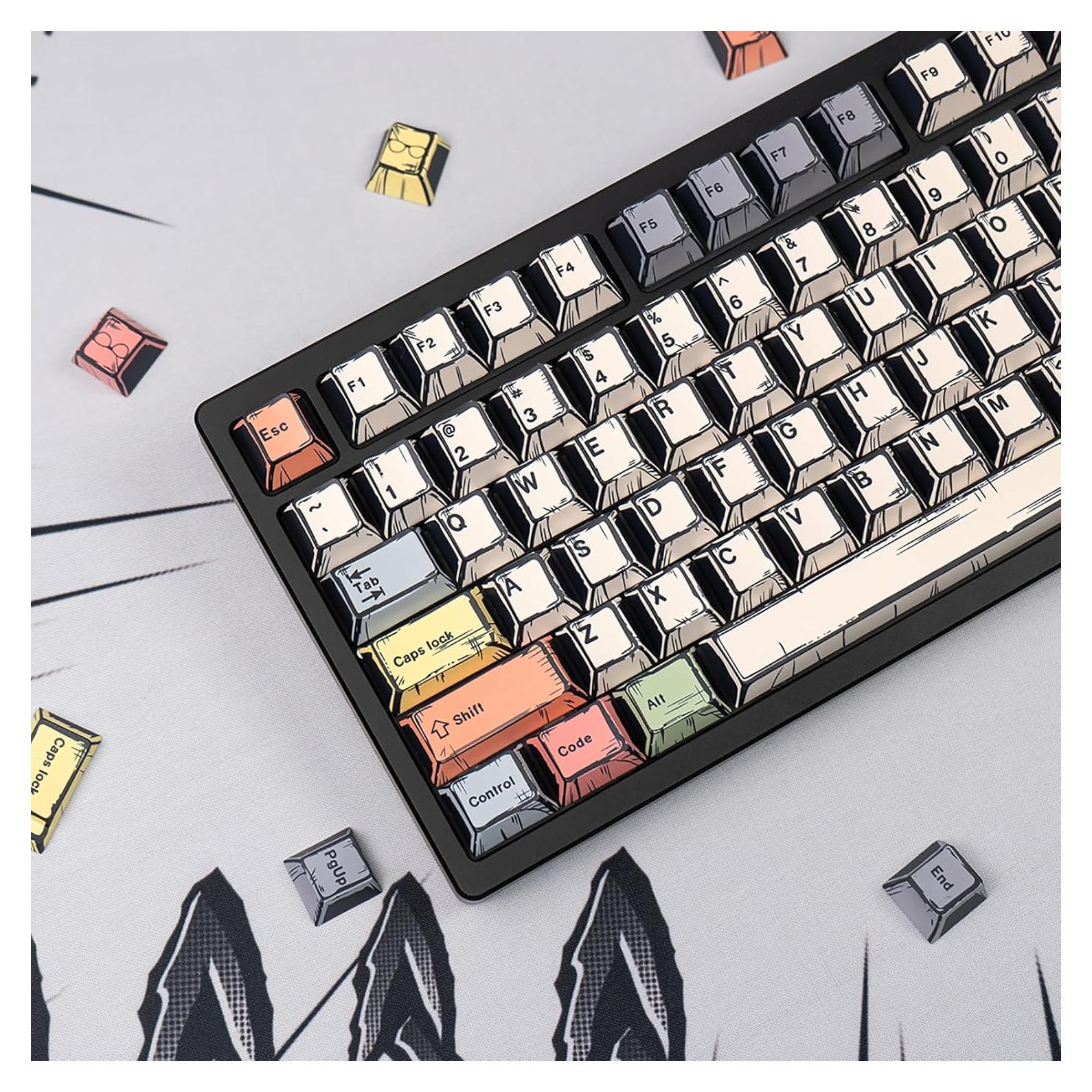 Set de Teclas Mecánicas 150 Teclas PBT Sumgsn Manga Cherry MX