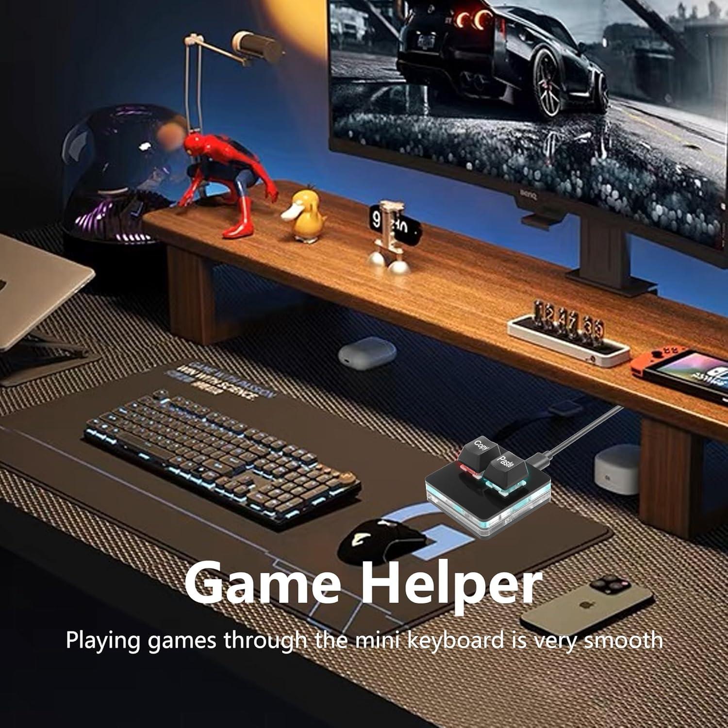 Teclado Mecánico SinLoon USB 2 Teclas HotSwap RGB Negro