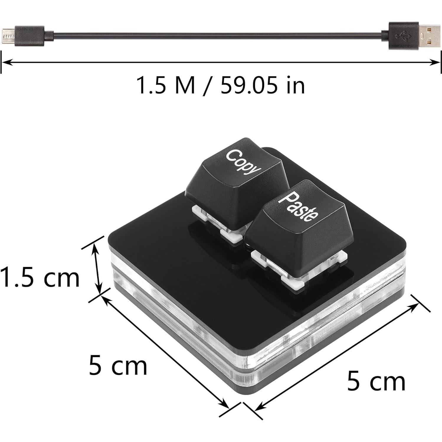 Teclado Mecánico SinLoon USB 2 Teclas HotSwap RGB Negro