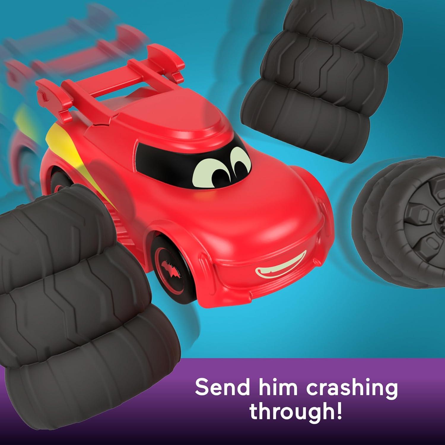 Vehículo de Carreras Batwheels Fisher-Price Rojo 1:55