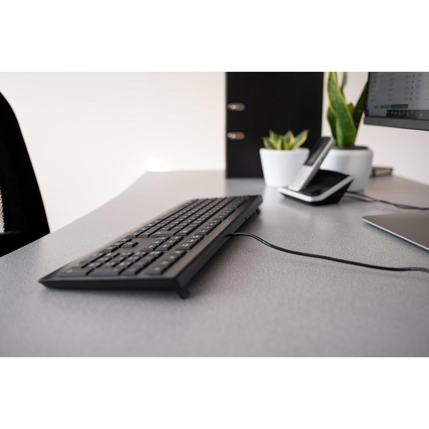 Teclado Cherry WhisperKey Negro 104 Teclas USB Silencioso