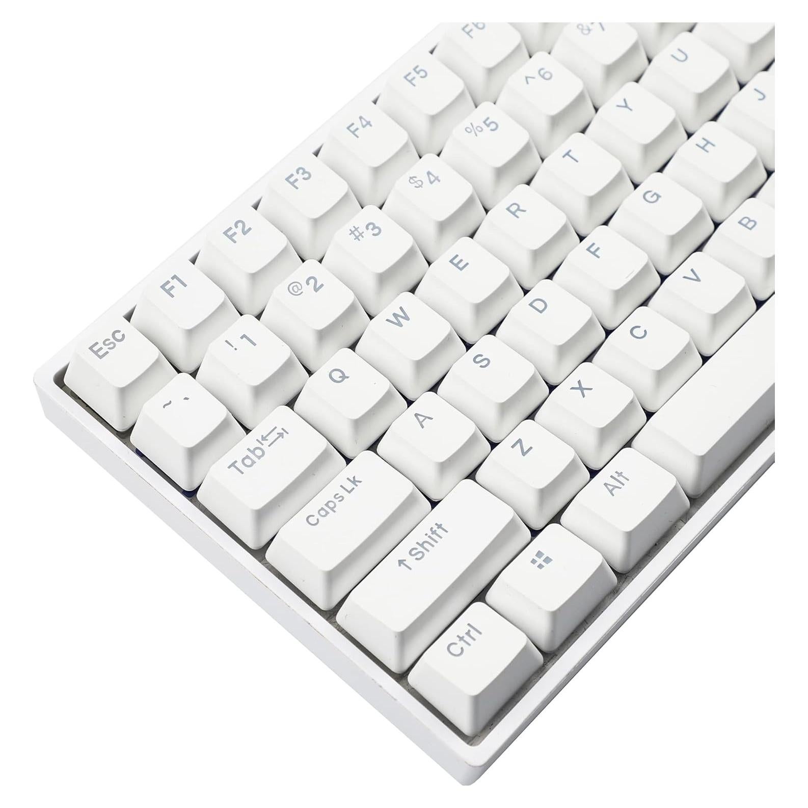 Conjunto de Teclas YMDK Doble Tiro 108 PBT Brillante Blanco 122