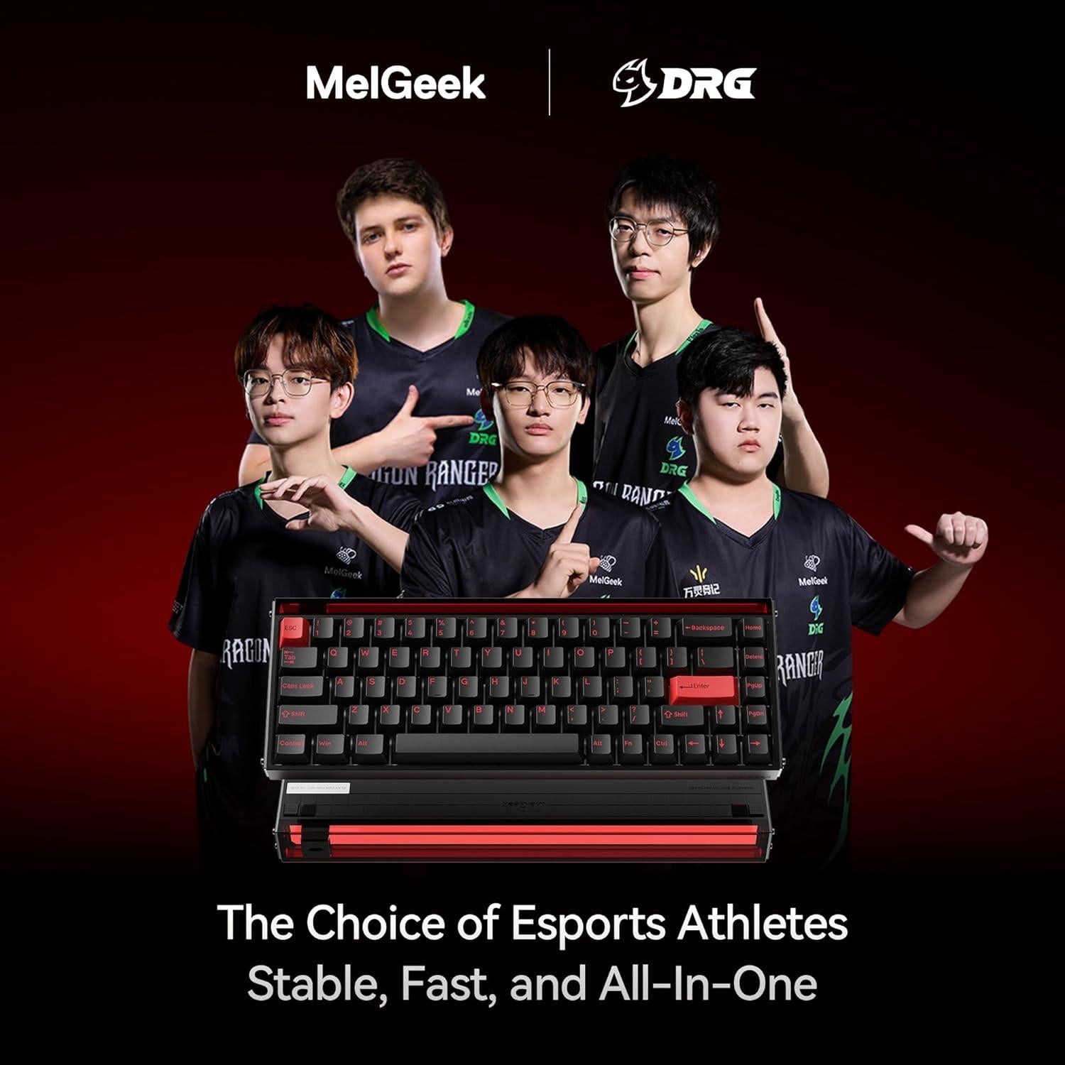 Teclado MelGeek MADE68 Ultra con Cable, 65% Compacto, RGB