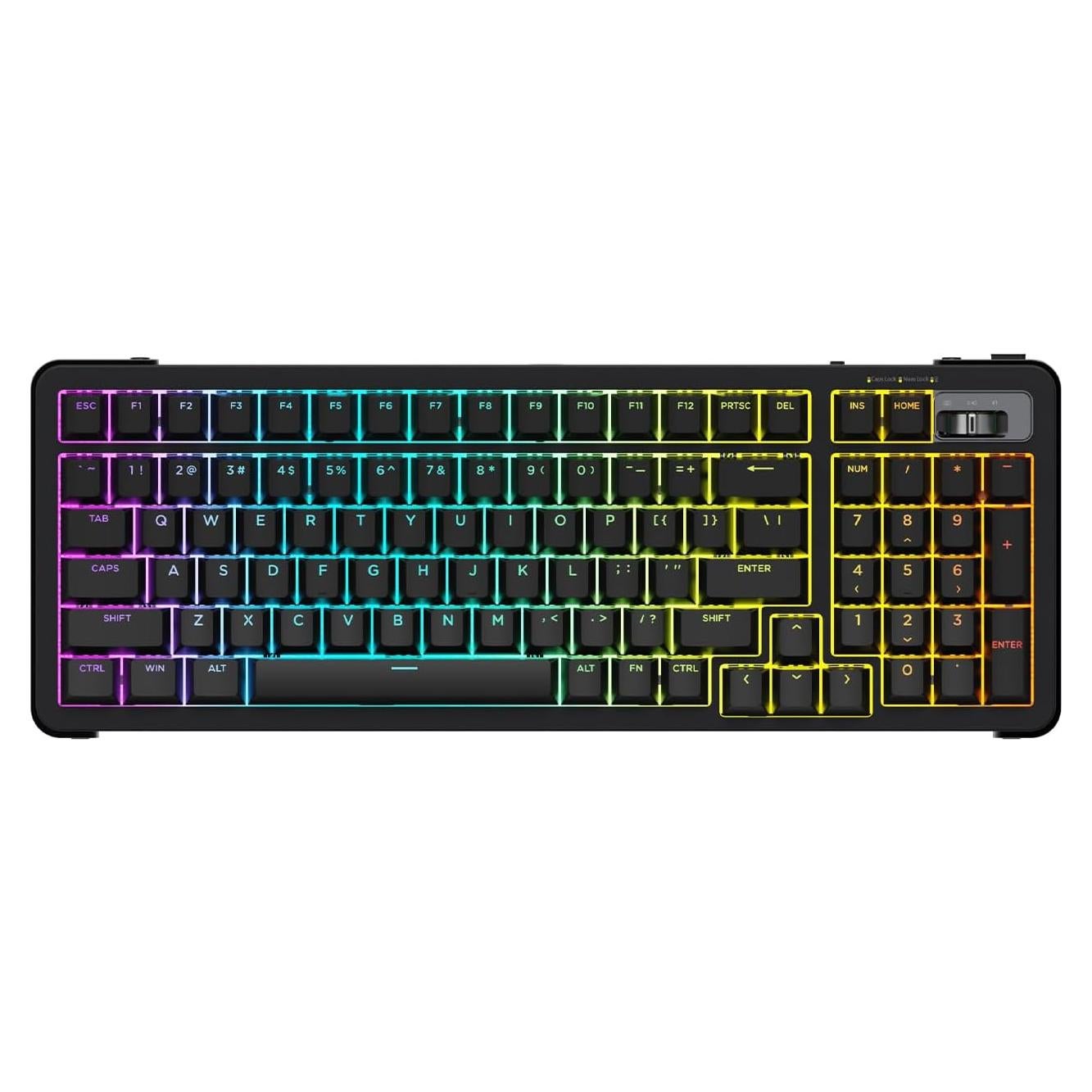Teclado Mecánico Inalámbrico ROYALAXE D98 RGB PBT 4000mAh