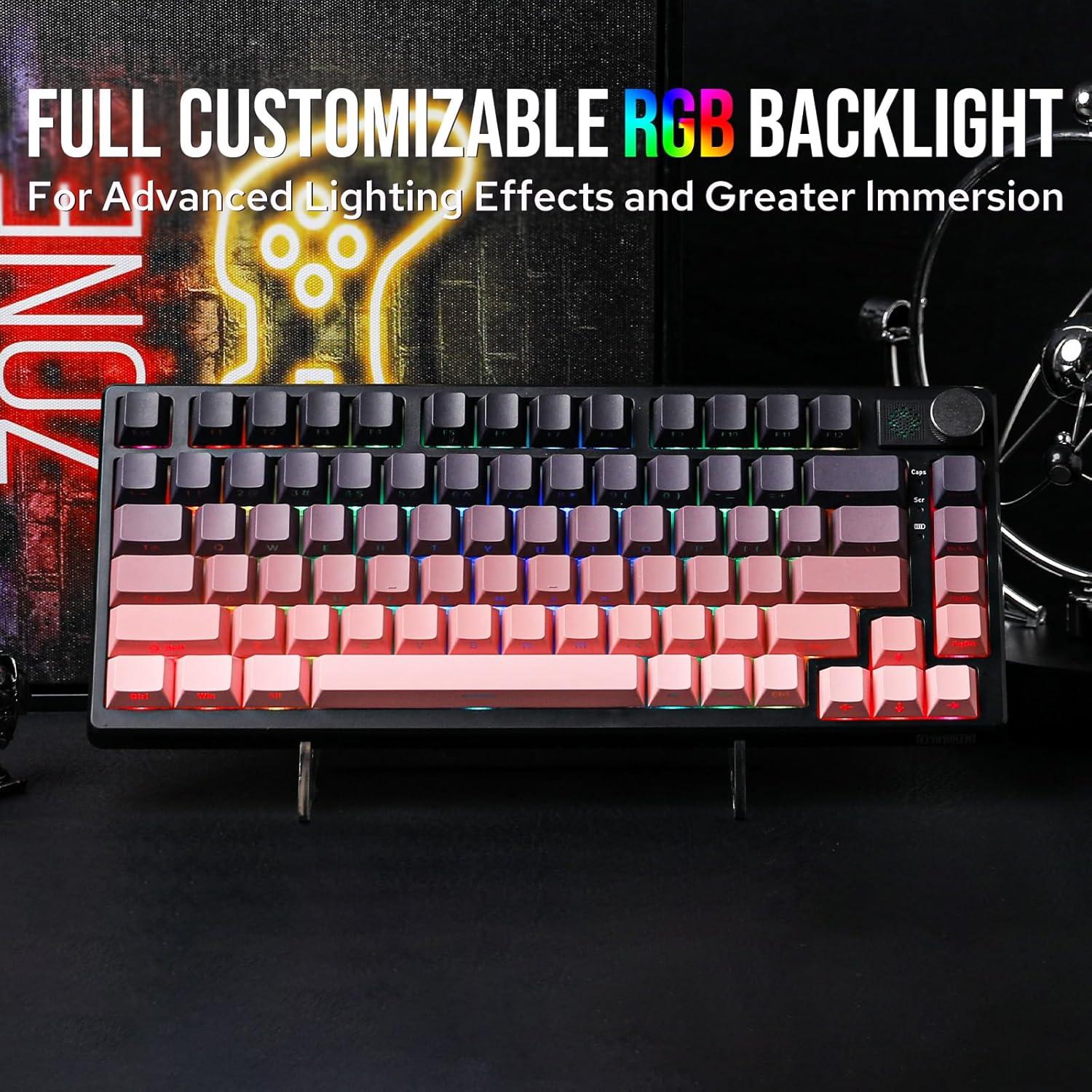 Teclado Mecánico Inalámbrico EPOMAKER HE75 RGB 81 Teclas