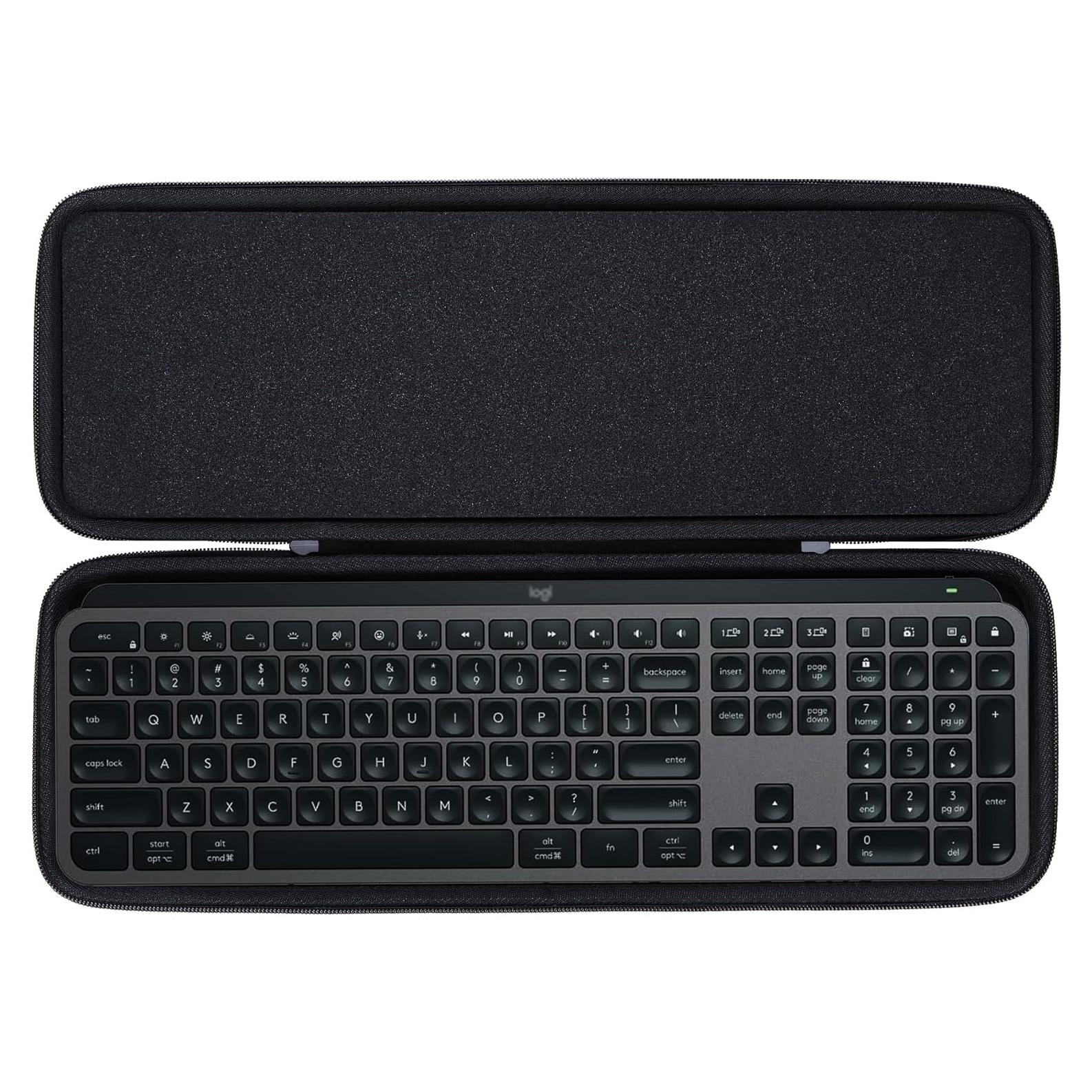 Funda Dura Lebakort para Teclado Logitech MX Keys S - Grafito