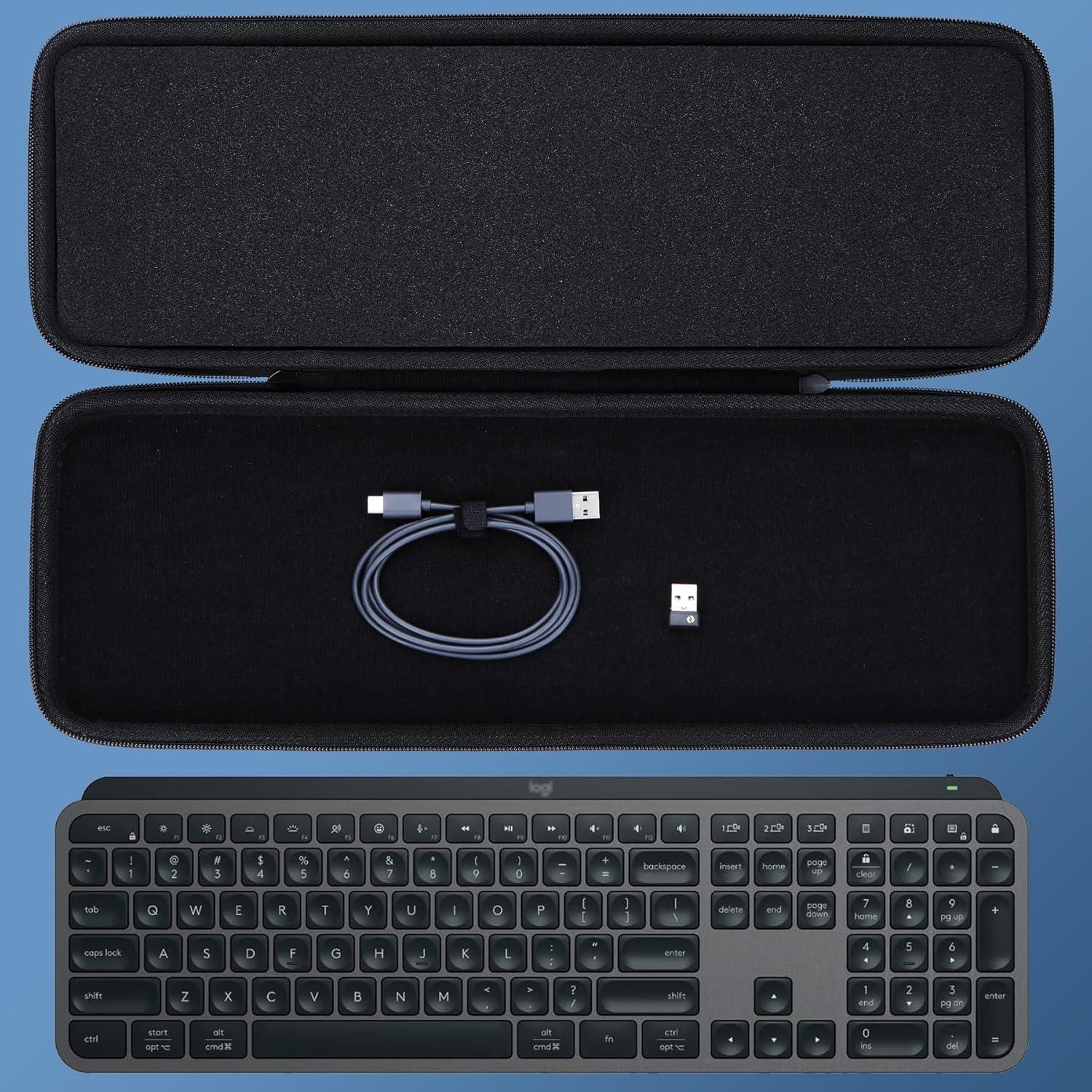 Funda Dura Lebakort para Teclado Logitech MX Keys S - Grafito