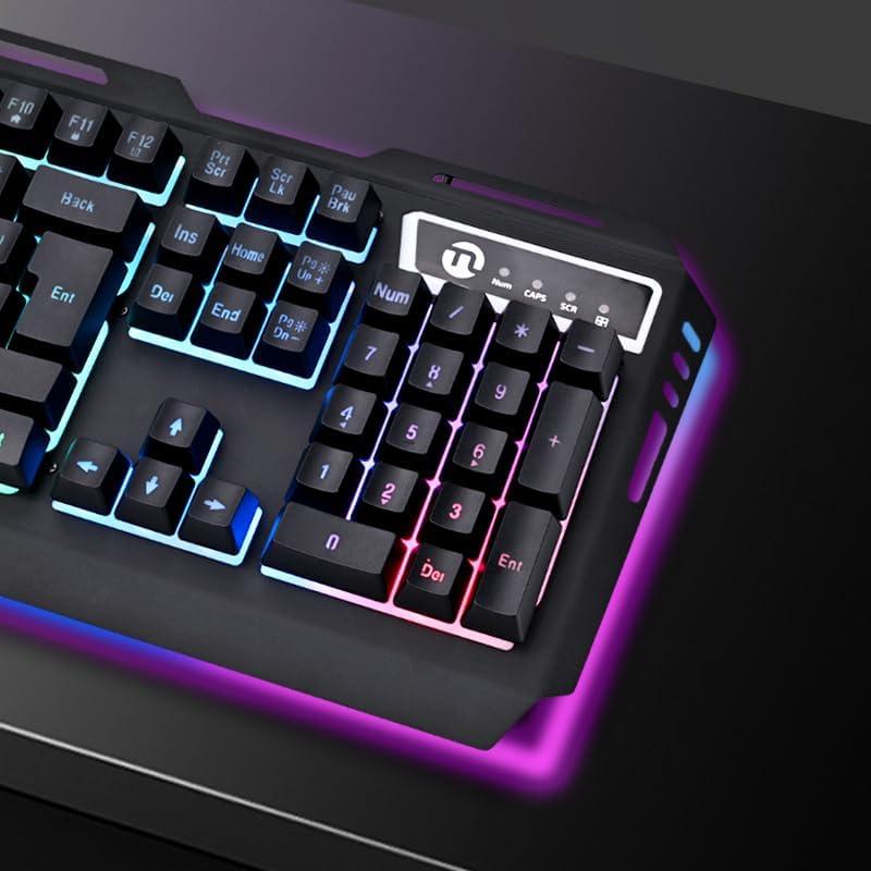 Teclado Gaming NINGMEI HK11 RGB Con Cable 104 Teclas