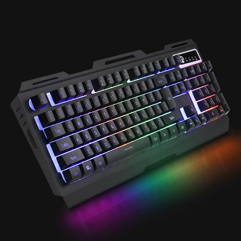 Teclado Gaming NINGMEI HK11 RGB Con Cable 104 Teclas