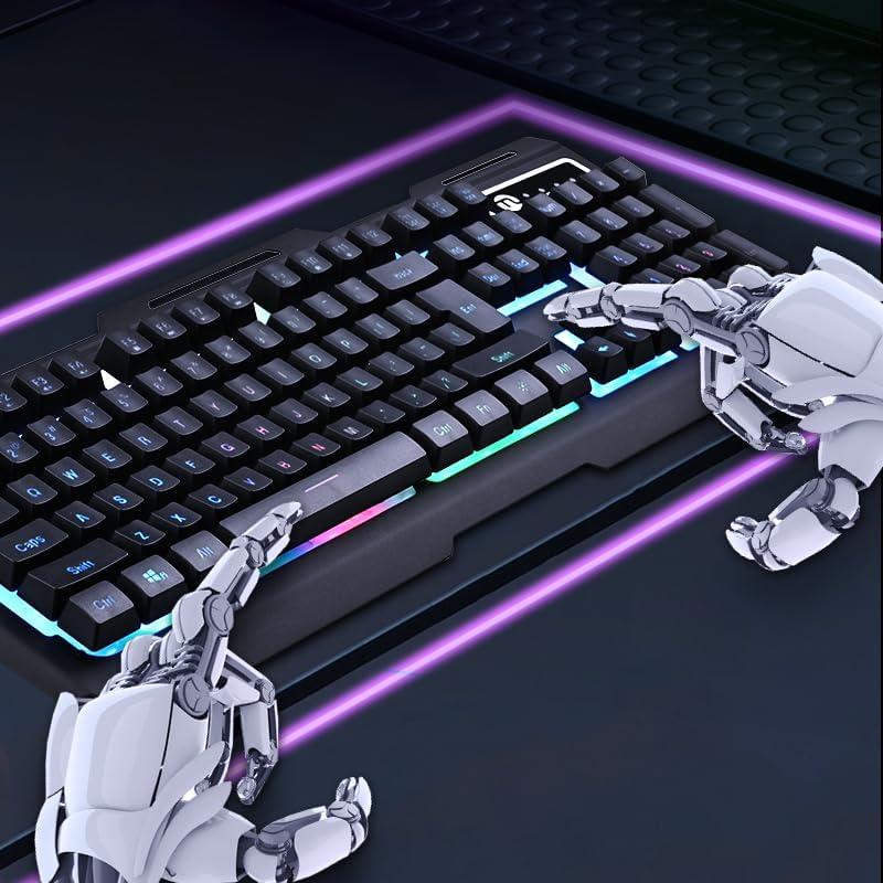 Teclado Gaming NINGMEI HK11 RGB Con Cable 104 Teclas