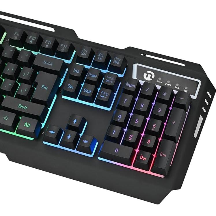Teclado Gaming NINGMEI HK11 RGB Con Cable 104 Teclas