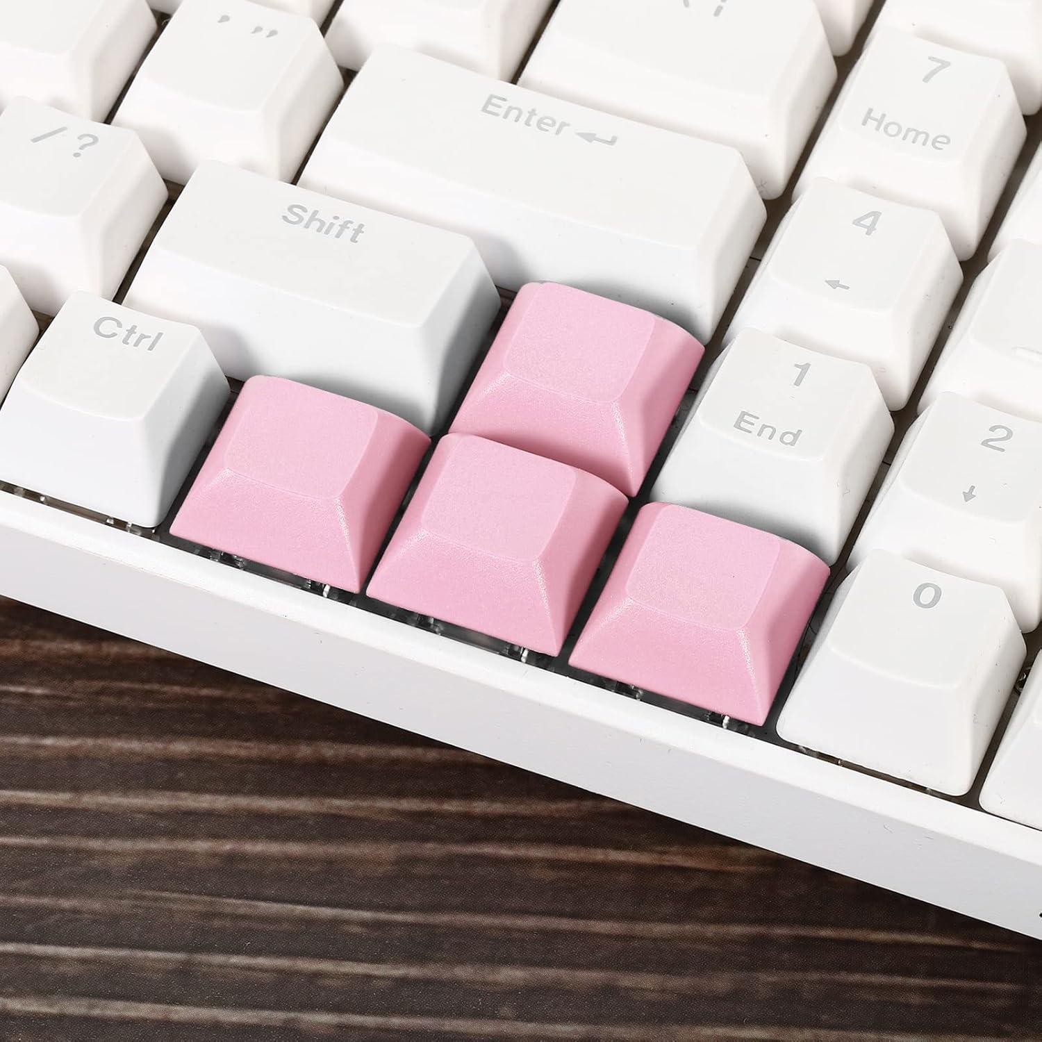 Teclas de Reemplazo PATIKIL PBT Rosa para Teclado Mecánico MX - 5 Unidades