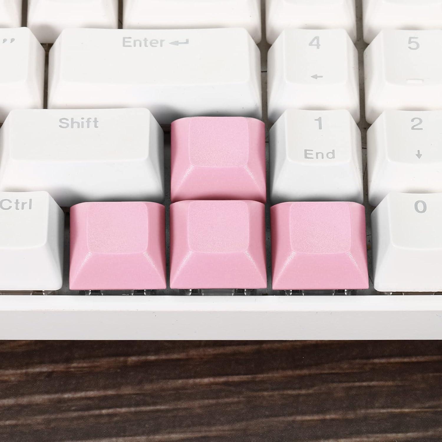 Teclas de Reemplazo PATIKIL PBT Rosa para Teclado Mecánico MX - 5 Unidades
