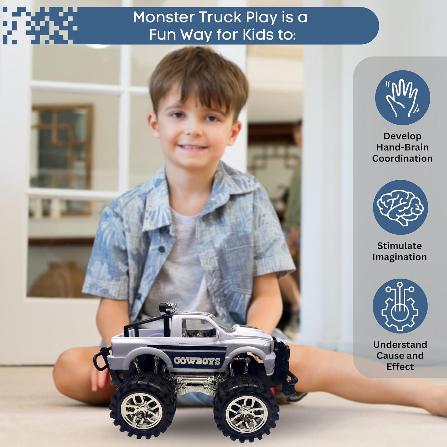 Camión de Juguete Dallas Monster Truck 1:18 Fricción NFL Cowboys