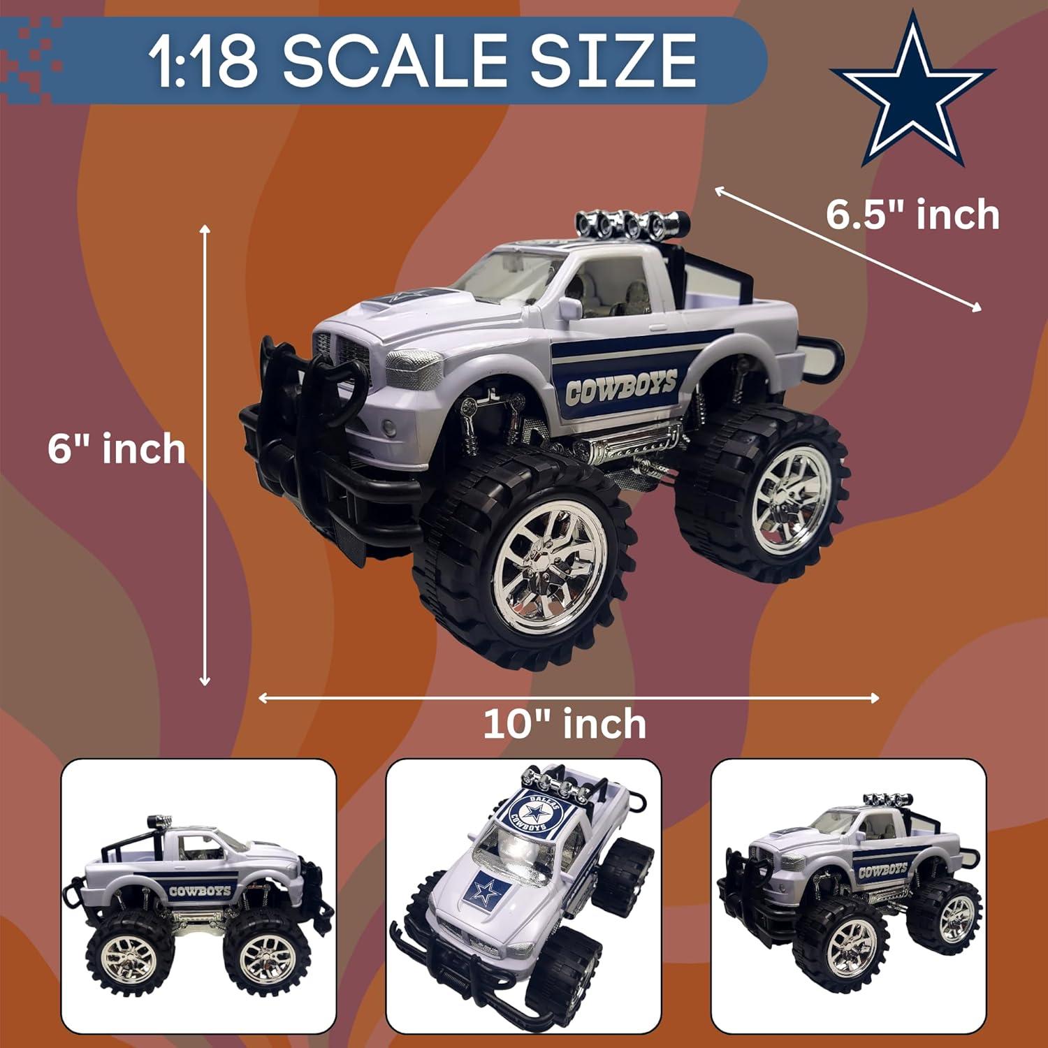 Camión de Juguete Dallas Monster Truck 1:18 Fricción NFL Cowboys