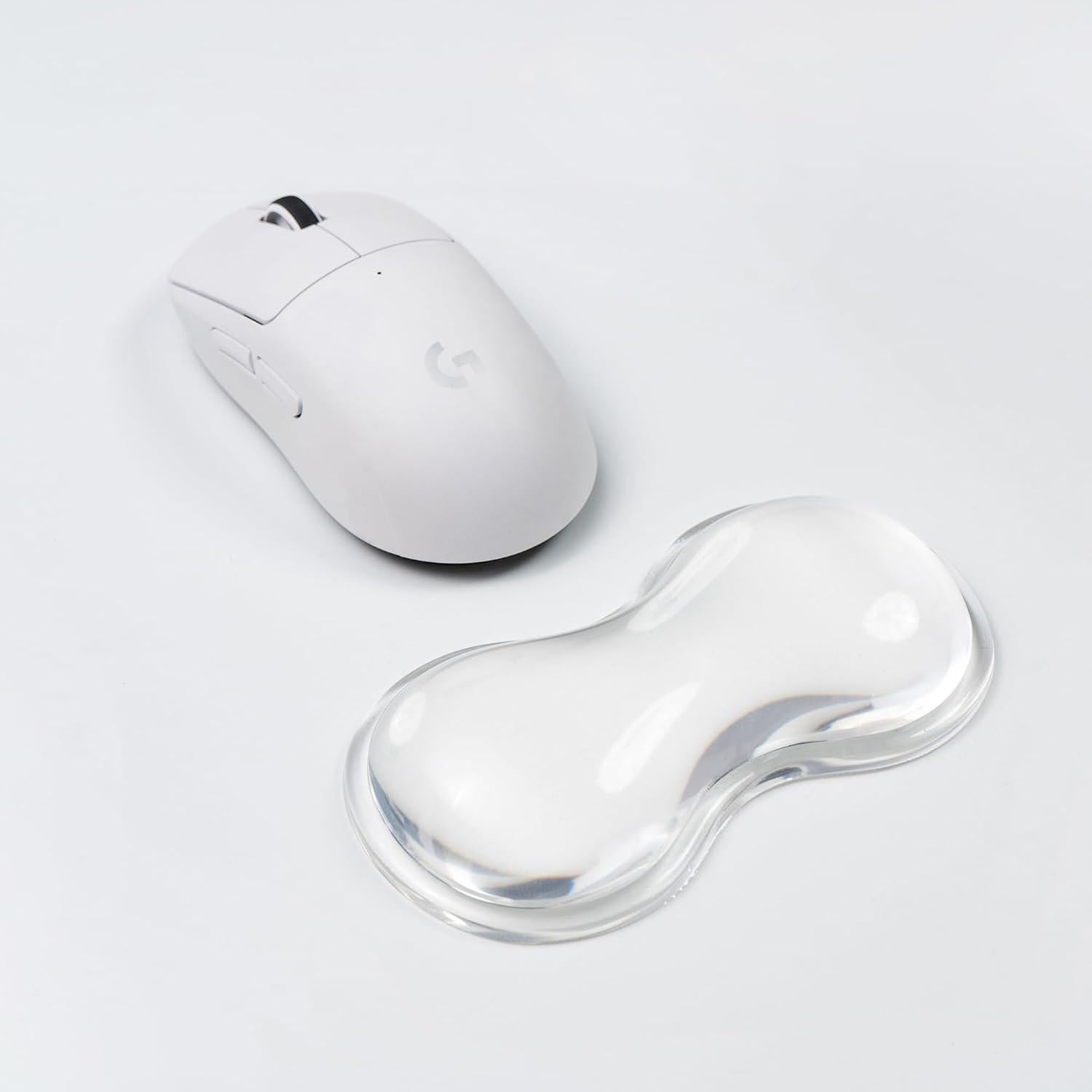 Juego de Reposamuñecas Ergonómico de Gel Silicona Sumgsn - Blanco