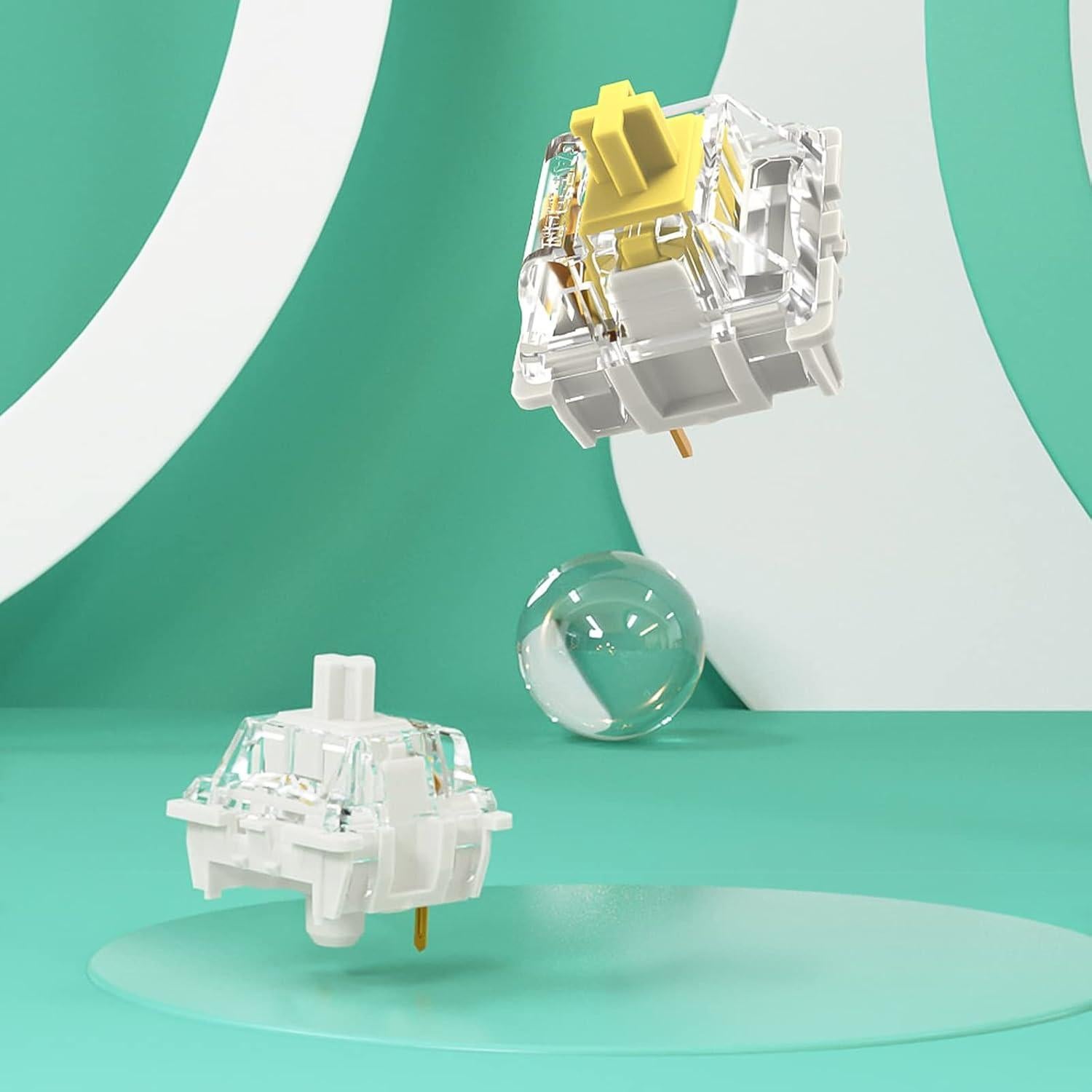 Interruptor Mecánico Gateron Pro 2.0 RGB 108pcs Blanco