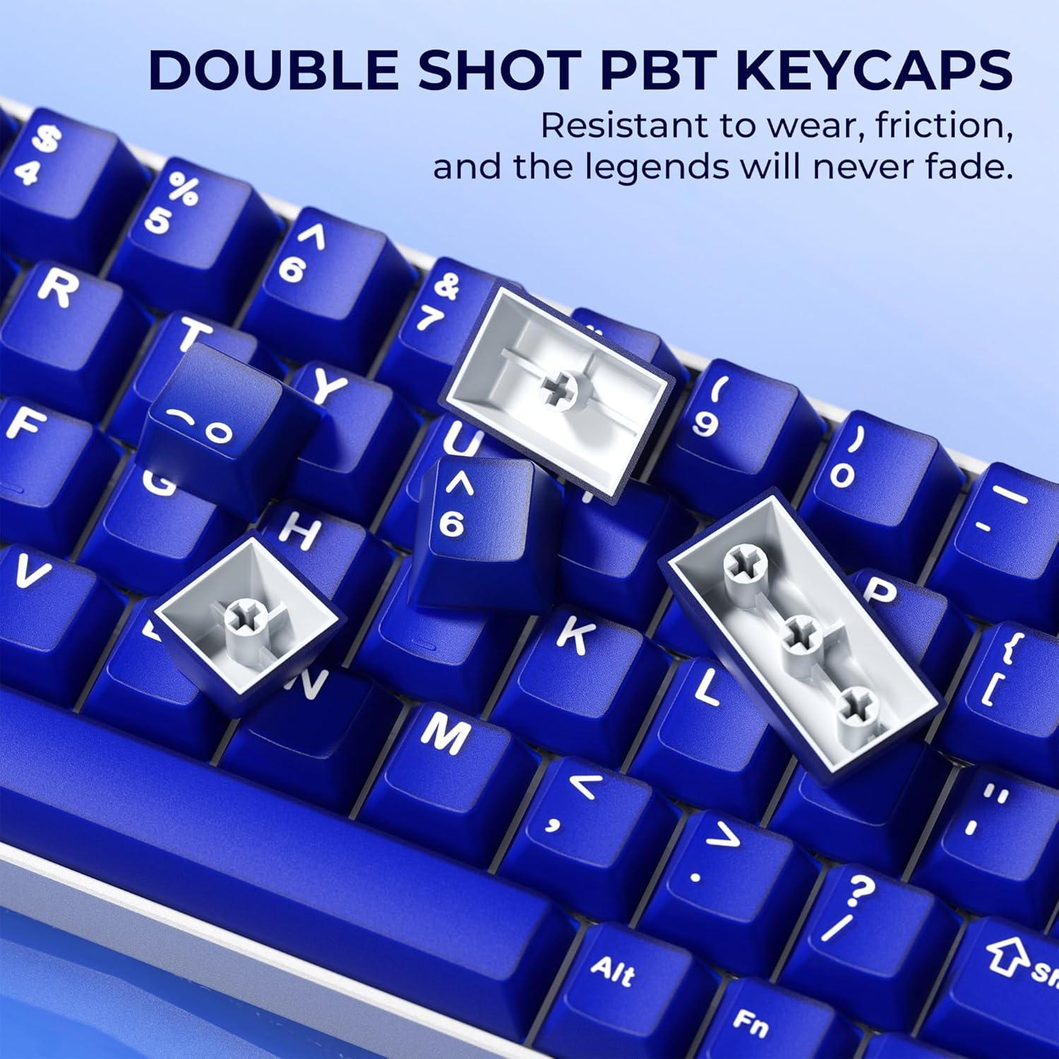 Conjunto de Teclas PBT Doble Inyección XVX Azul Jade 121 Teclas