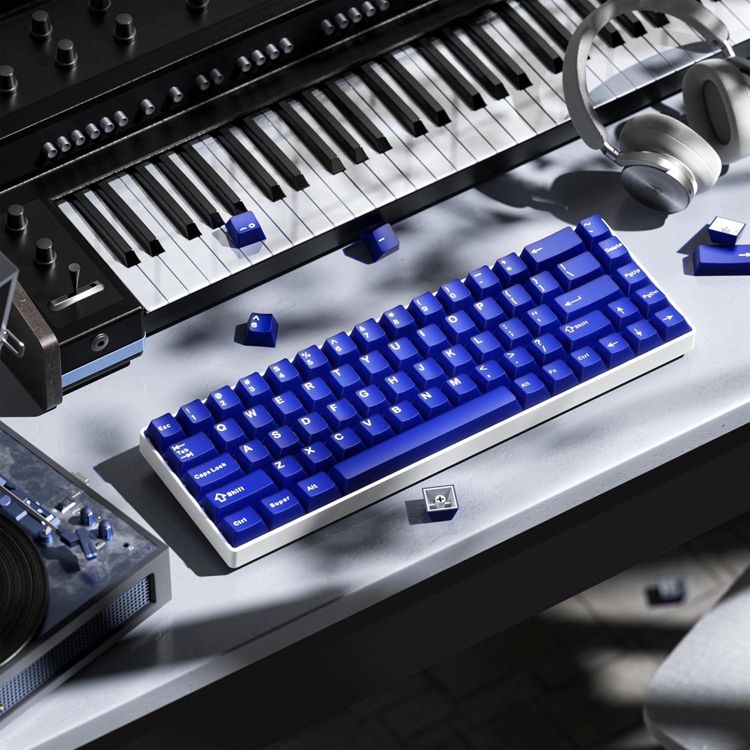 Conjunto de Teclas PBT Doble Inyección XVX Azul Jade 121 Teclas