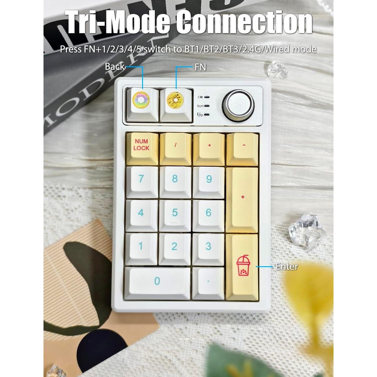 Teclado Numérico Mecánico TISHLED K19 Inalámbrico RGB