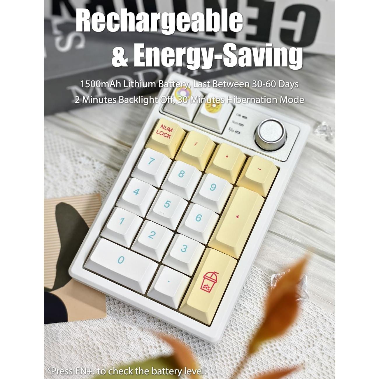 Teclado Numérico Mecánico TISHLED K19 Inalámbrico RGB