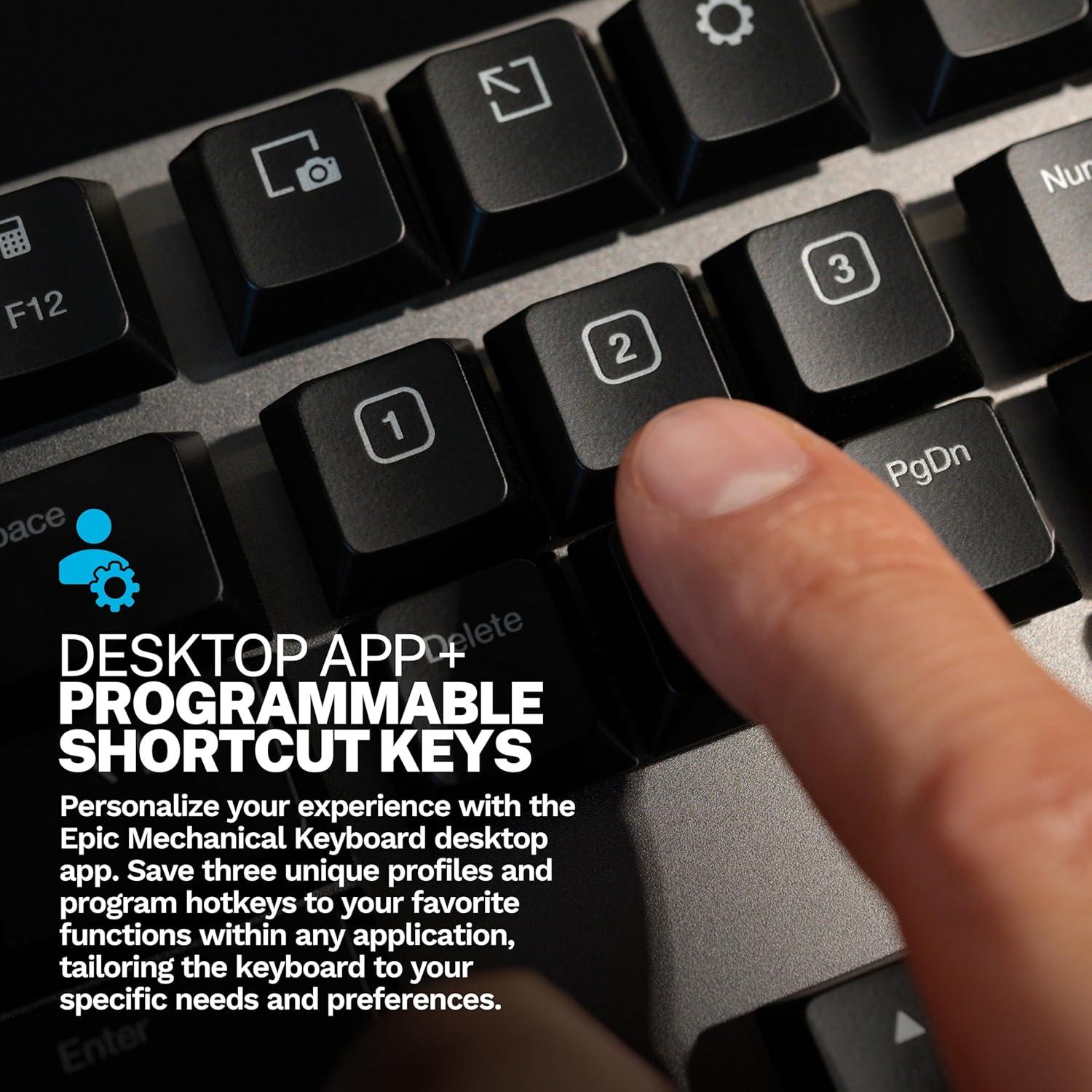 Teclado Mecánico Inalámbrico JLab Epic, Retroiluminado, 108 Teclas