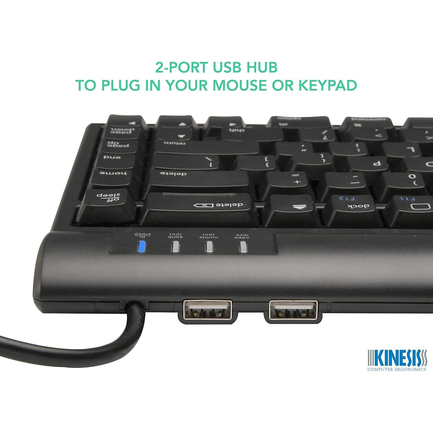 Teclado Ergonómico Kinesis Freestyle2 para Mac con Elevadores V3