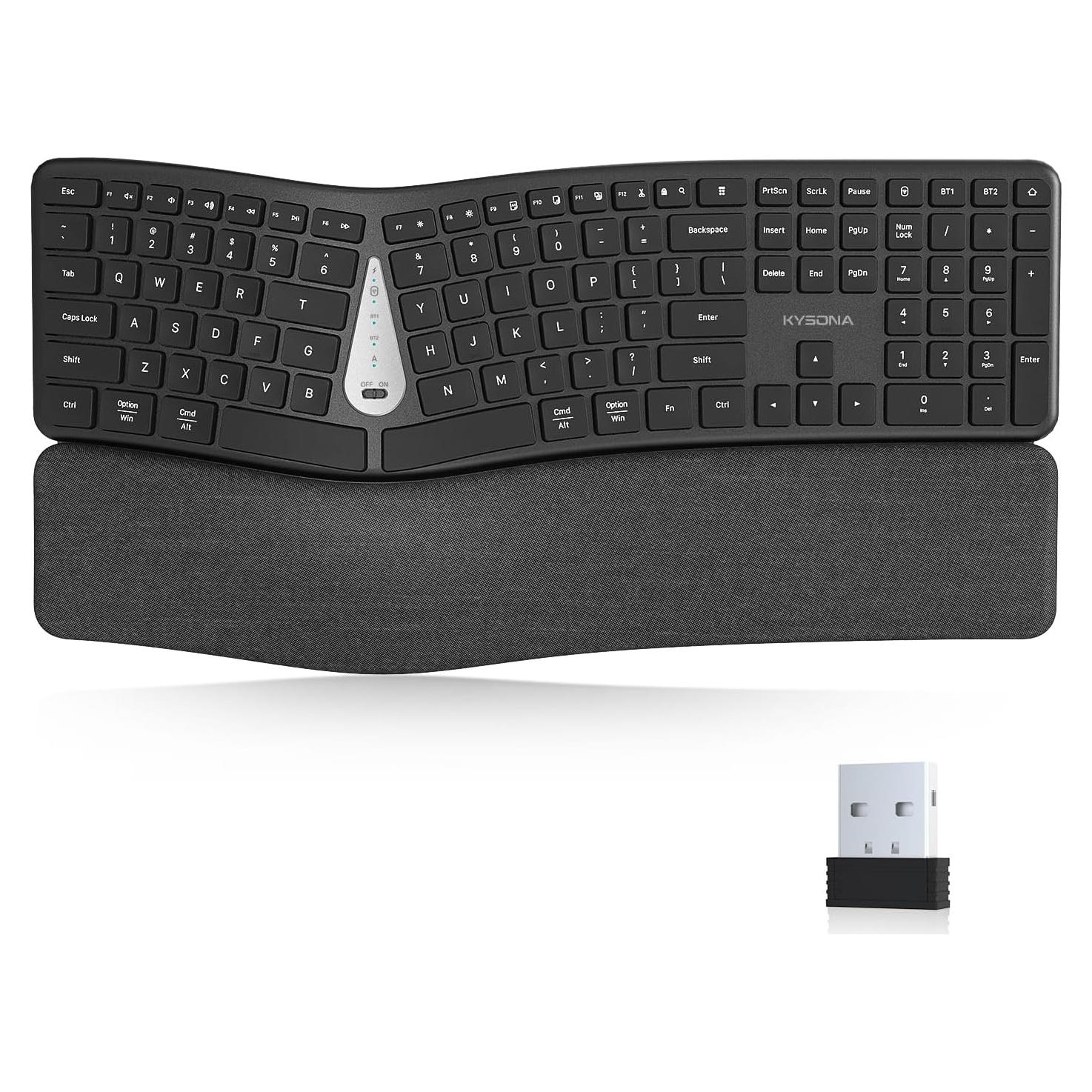 Teclado Ergonómico Dividido Kysona EK15 Inalámbrico Bluetooth
