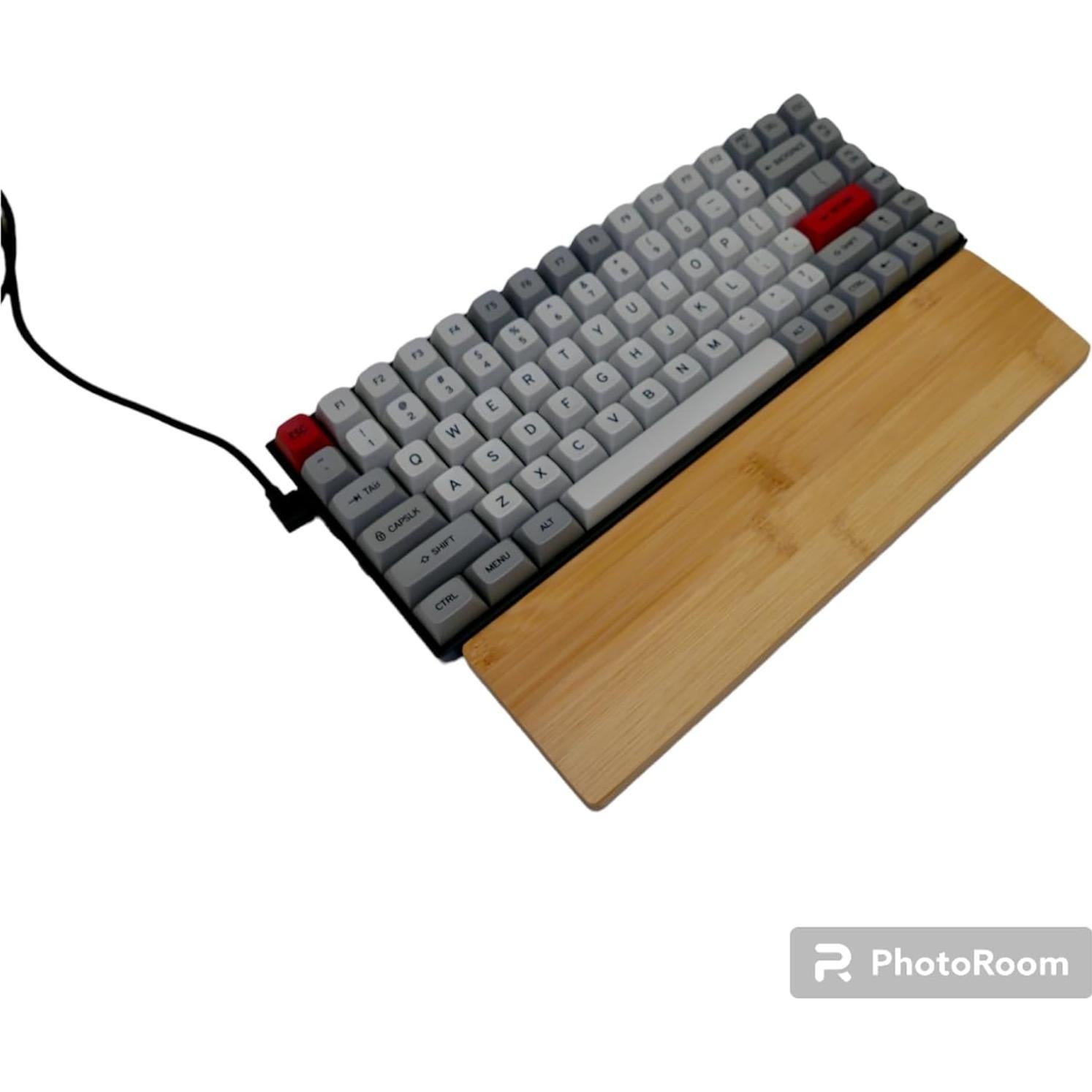 Reposamuñecas Ergonómico Kothar de Bambú Natural 30x8cm