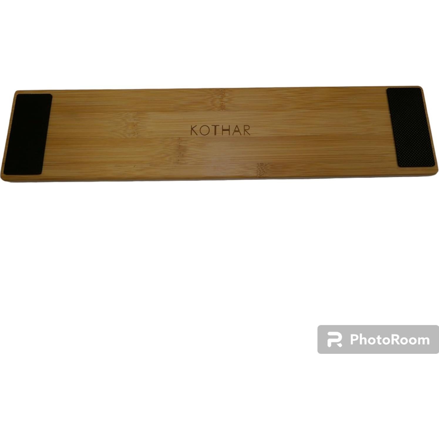 Reposamuñecas Ergonómico Kothar de Bambú Natural 30x8cm