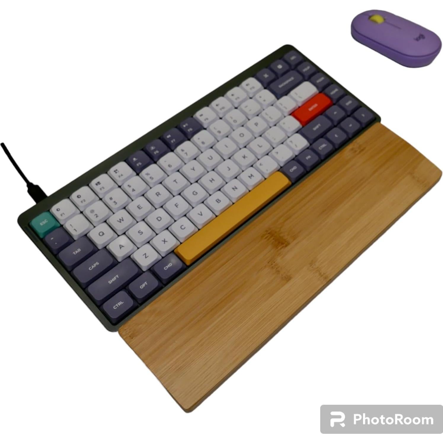 Reposamuñecas Ergonómico Kothar de Bambú Natural 30x8cm