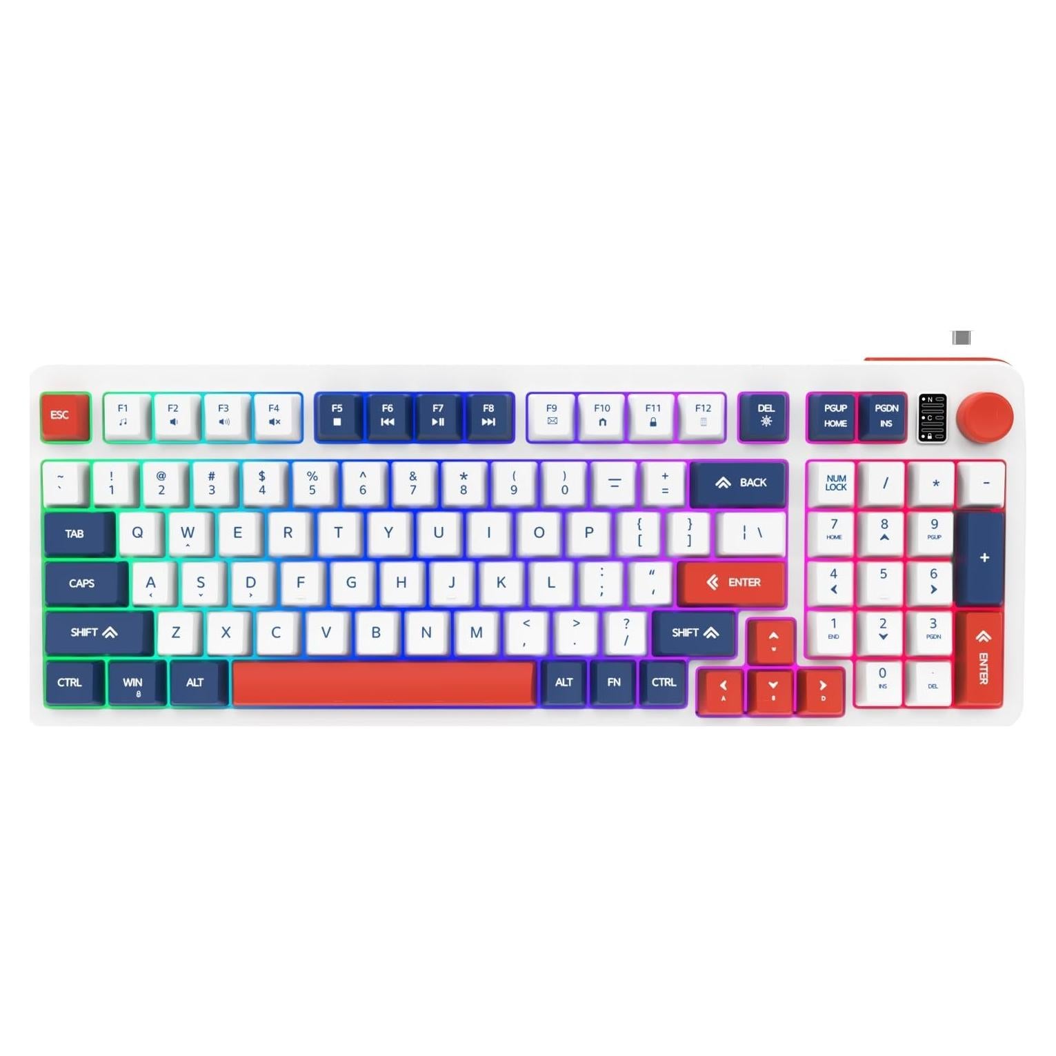 Teclado Gaming Hofotek 920 USB Iluminado 98 Teclas Membrana
