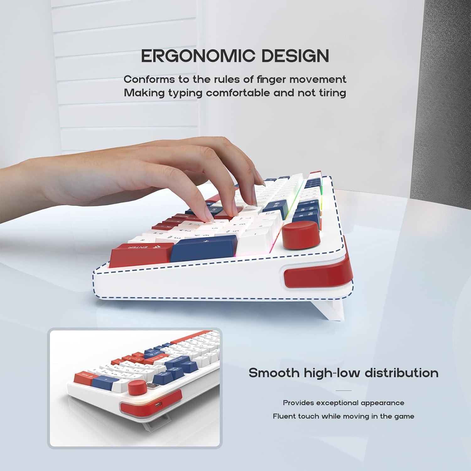 Teclado Gaming Hofotek 920 USB Iluminado 98 Teclas Membrana