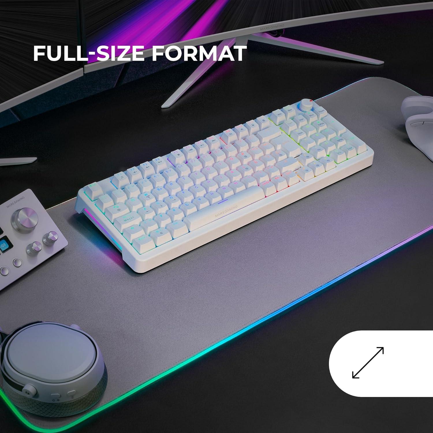 Teclado Mecánico Gaming MKPRO MARS GAMING RGB Español