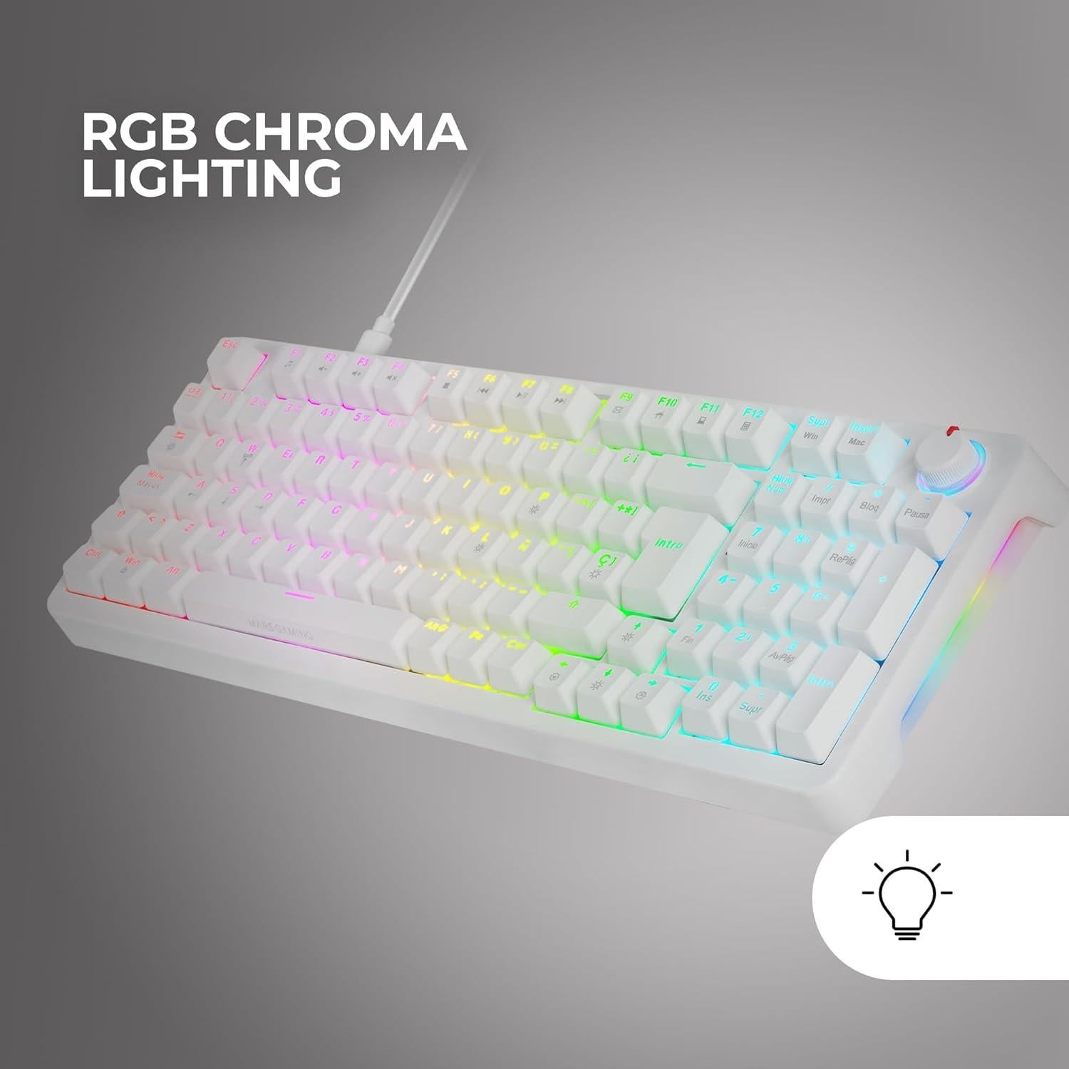 Teclado Mecánico Gaming MKPRO MARS GAMING RGB Español