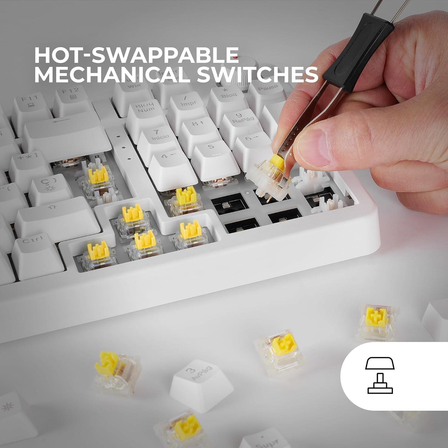 Teclado Mecánico Gaming MKPRO MARS GAMING RGB Español