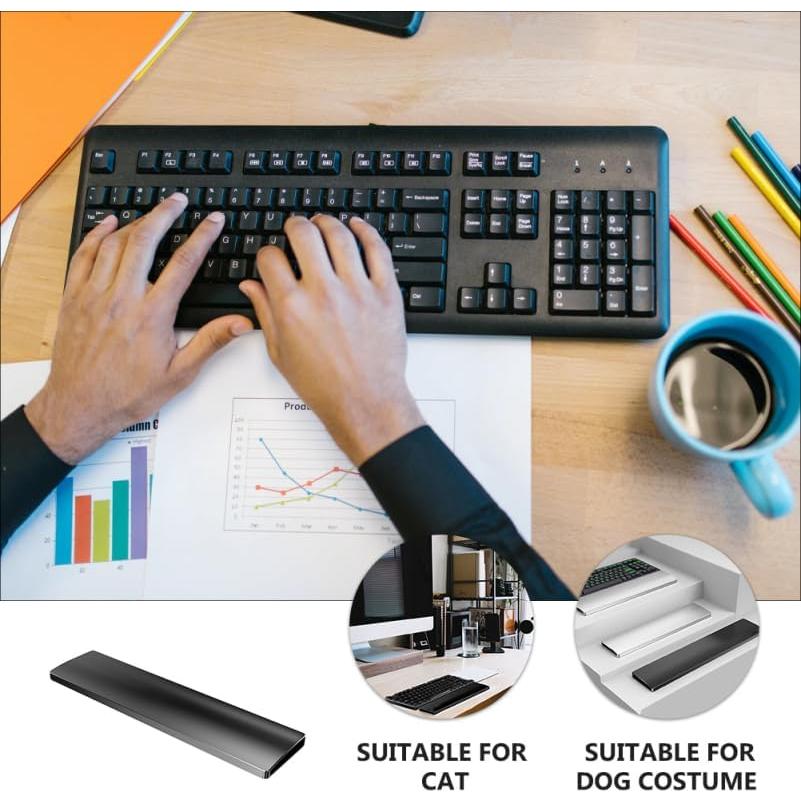 Reposamuñecas ergonómico VILLCASE de aluminio 44x8.5cm