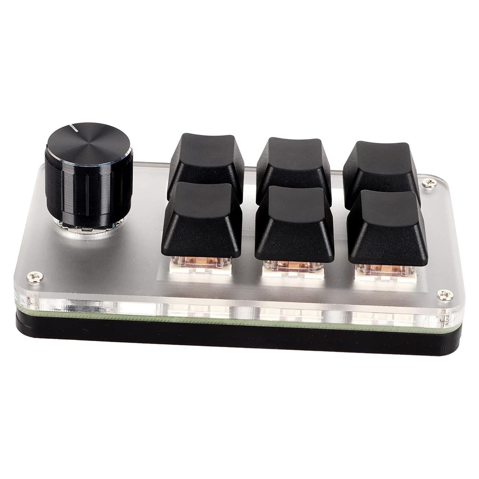 Teclado Mecánico Mini Zyyini USB Rojo Ergonómico 6 Teclas