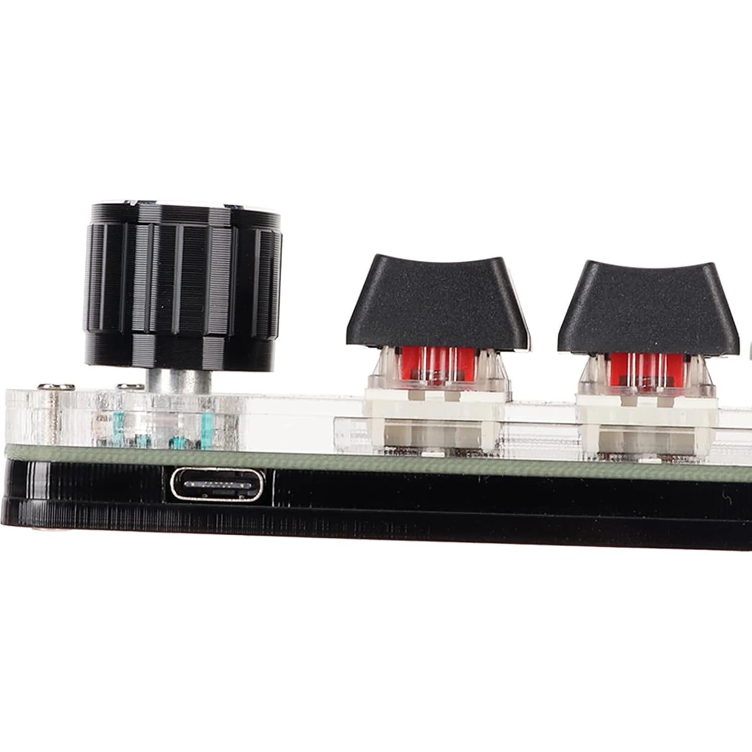 Teclado Mecánico Mini Zyyini USB Rojo Ergonómico 6 Teclas